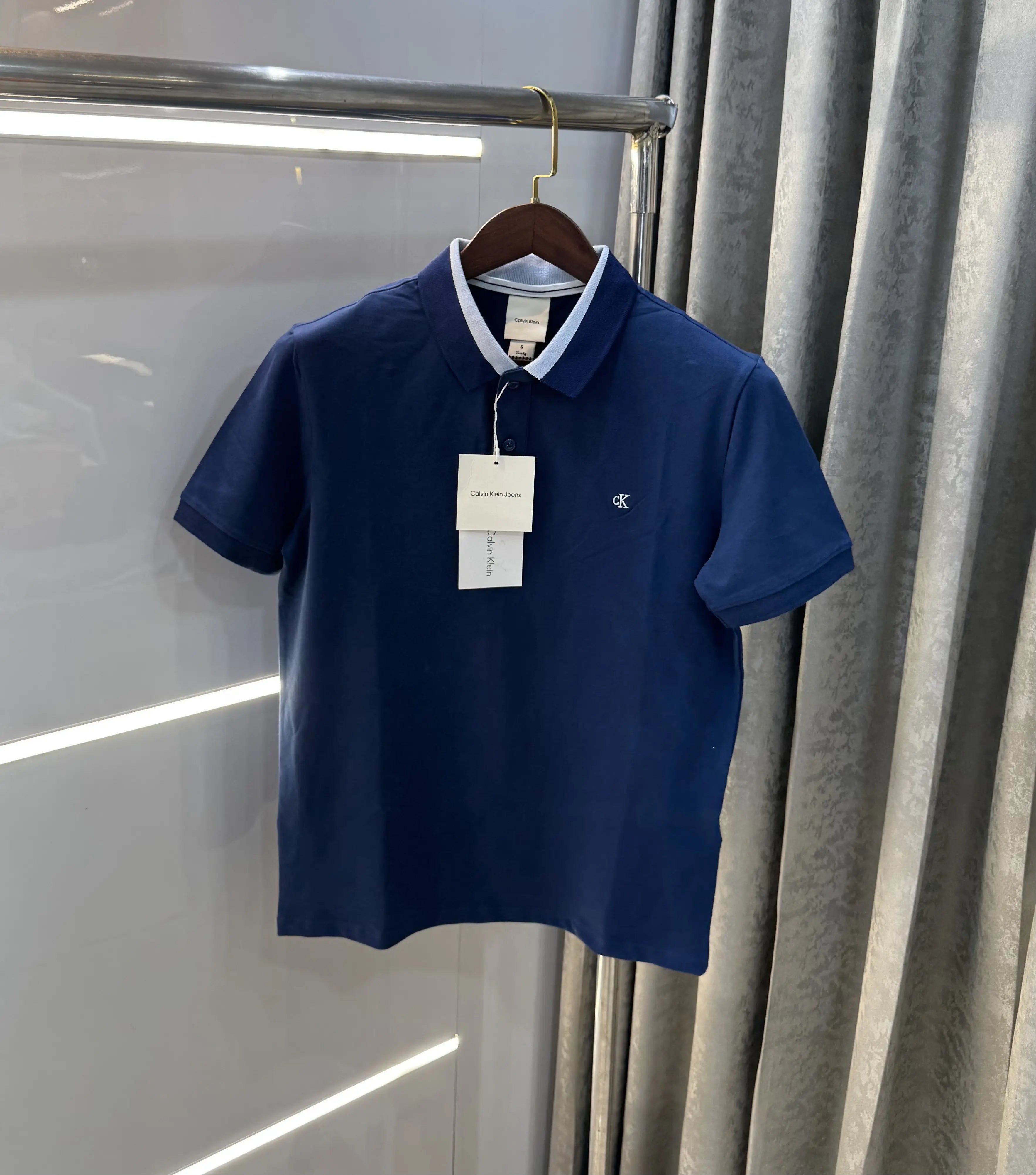 Calvin  Klein Petrol Blue Premium Polo T-Shirt Secondary image