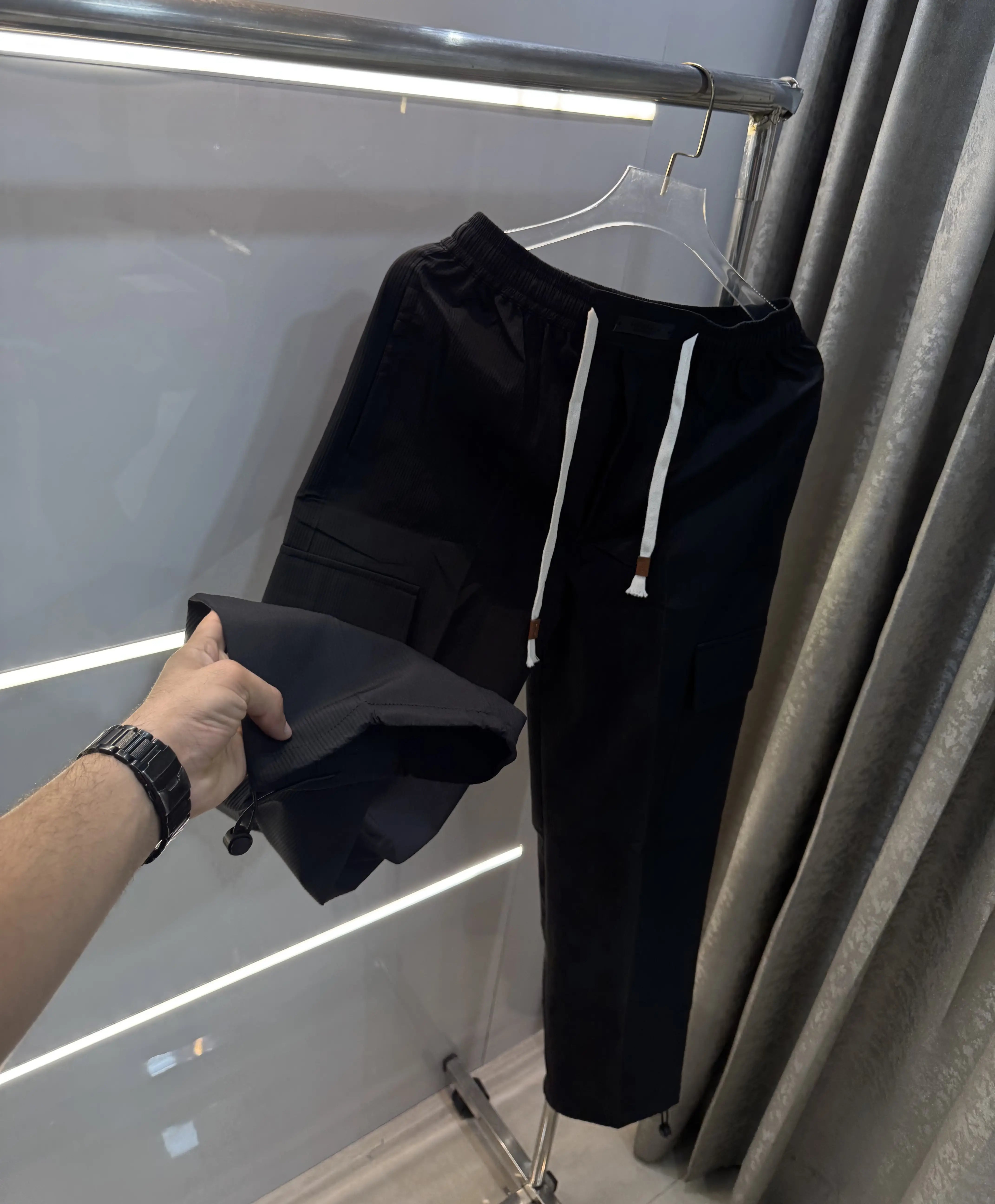 Essential Fear Of God Black Imported Premium Trackpant Secondary image