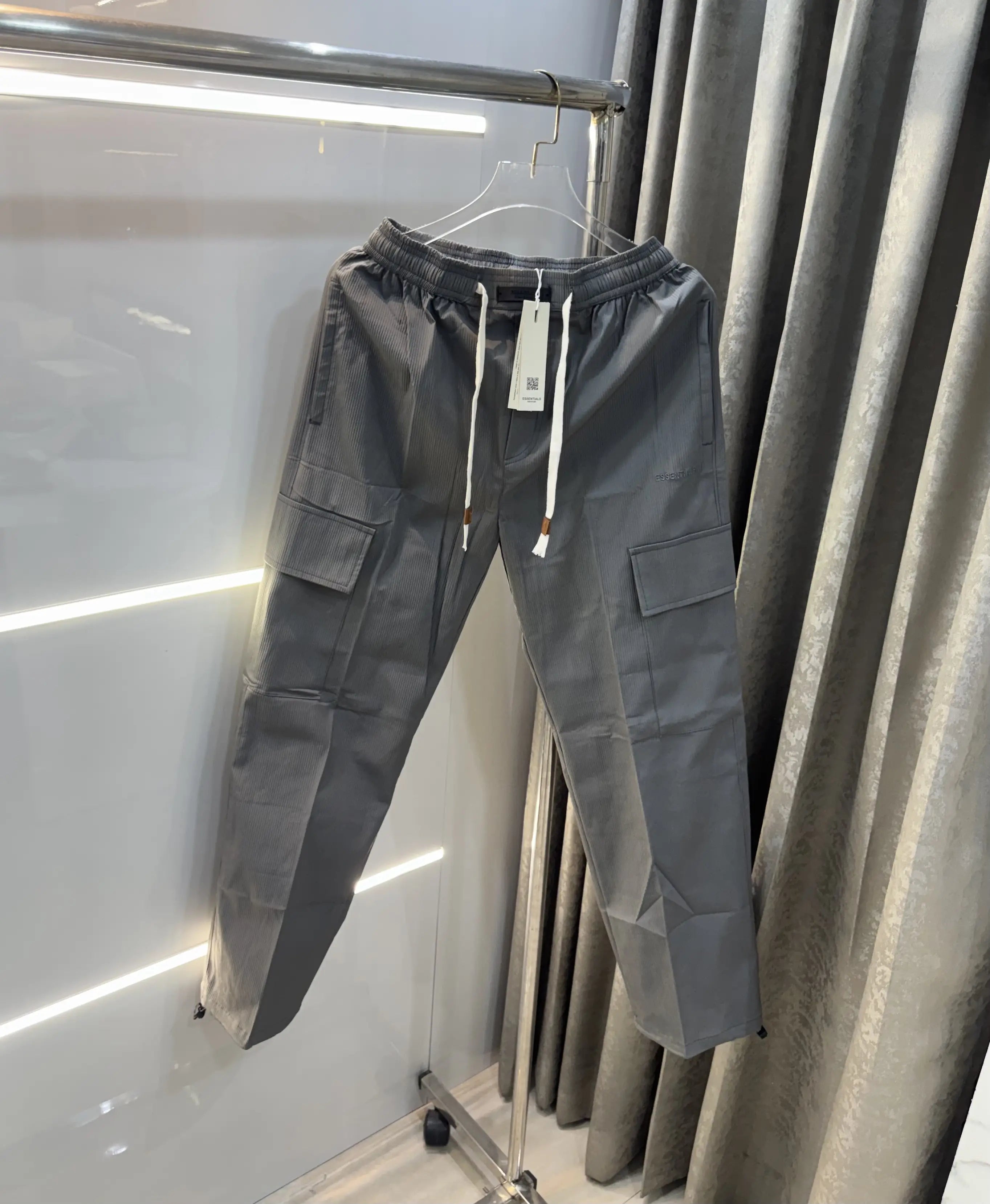 Essential Fear Of God Light Grey Imported Premium Trackpant Secondary image