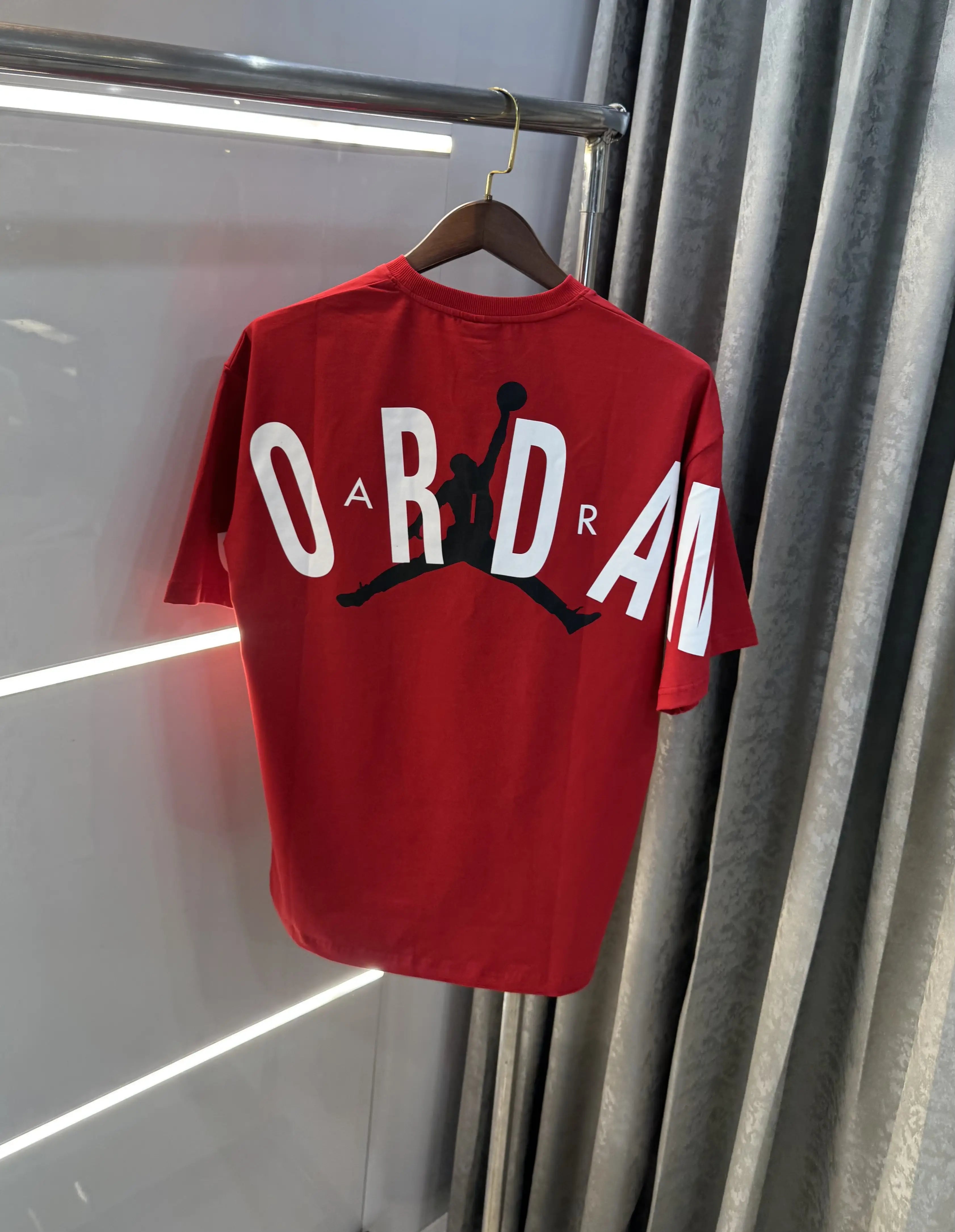 Air Jordan Red Back Print Imported Oversized T-Shirt Secondary image