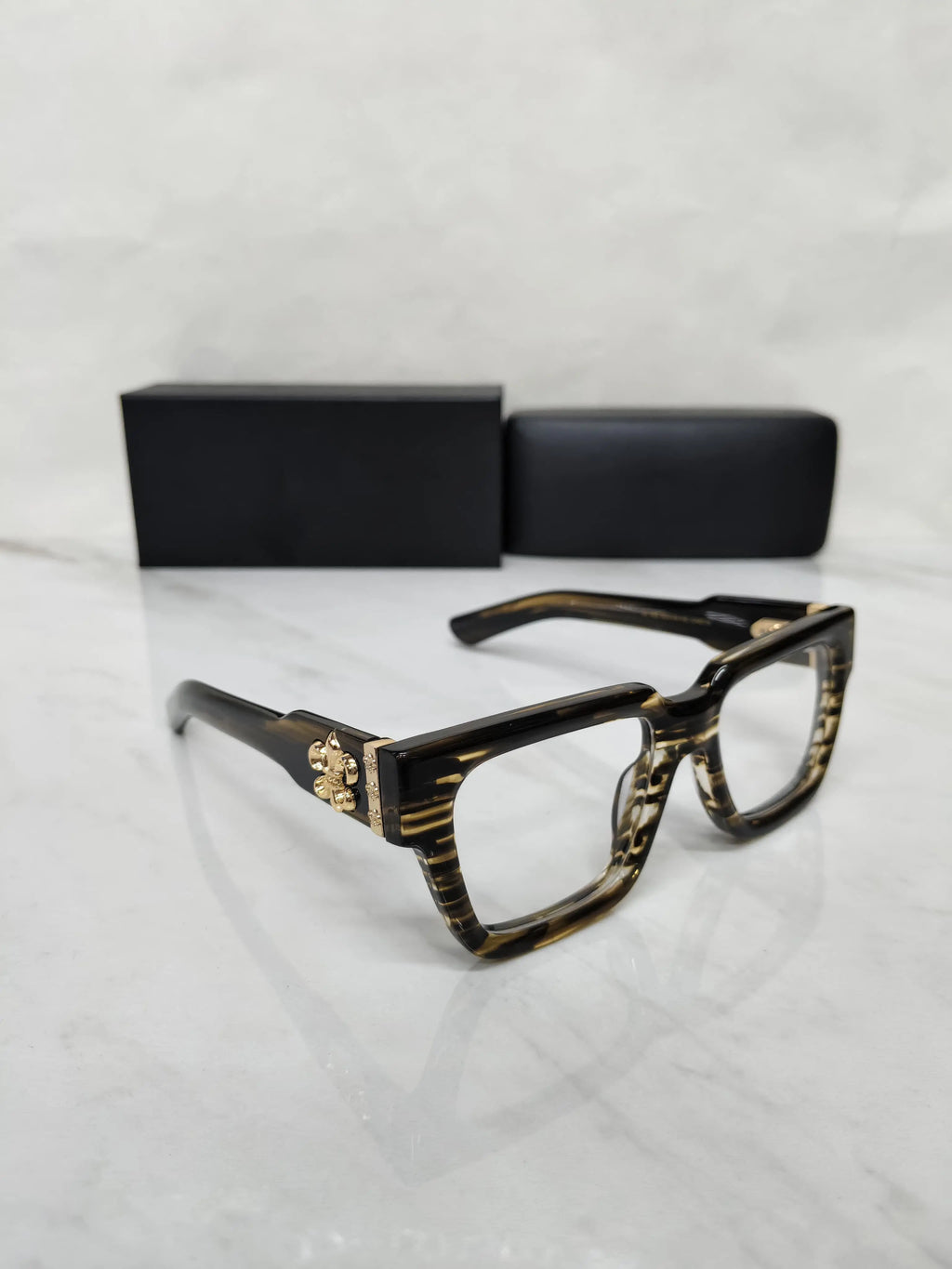 CHROME HEART 00552 GLOSS BLACK DARK HAVANA OG QUALITY