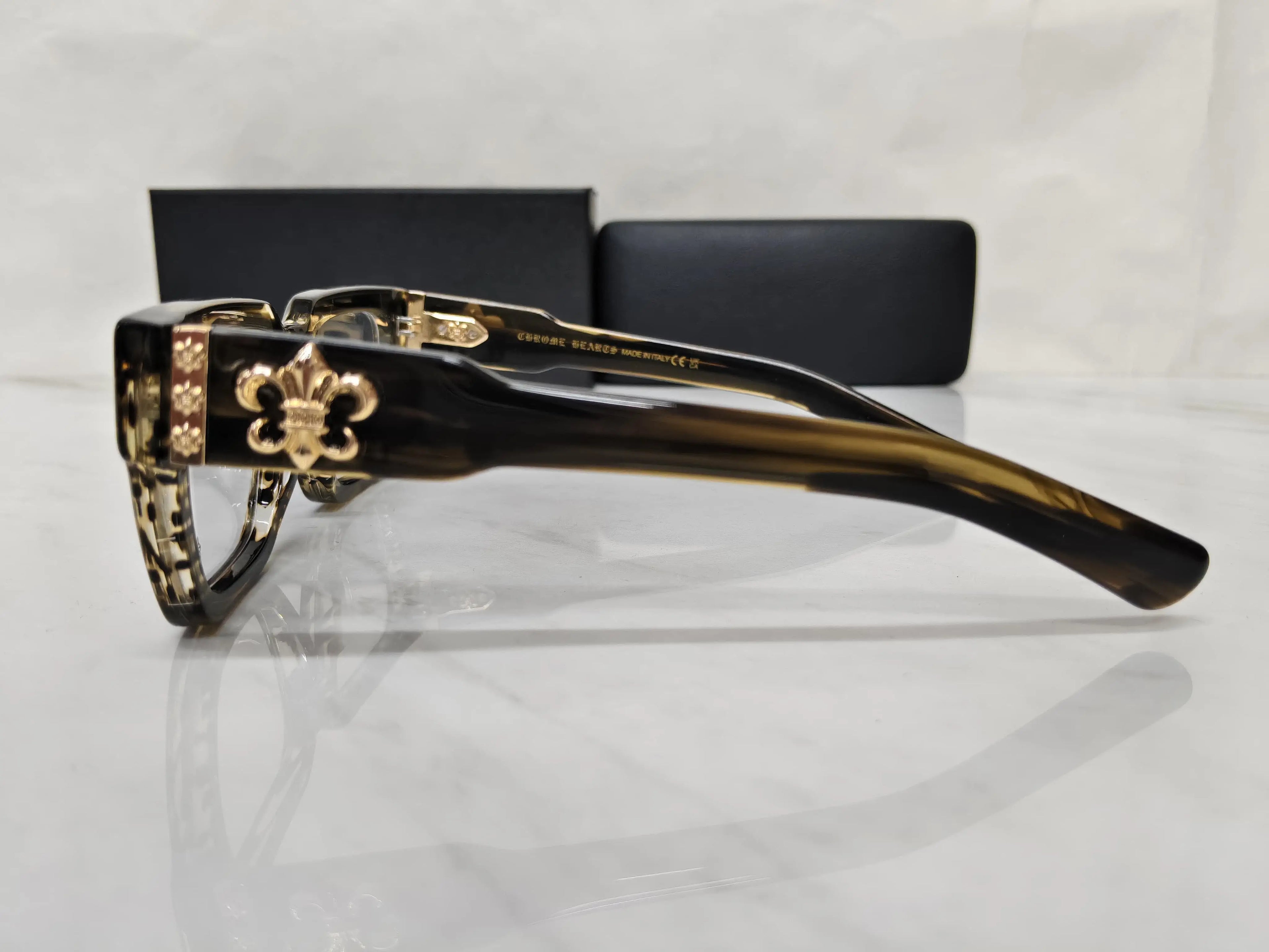 CHROME HEART 00552 GLOSS BLACK DARK HAVANA OG QUALITY