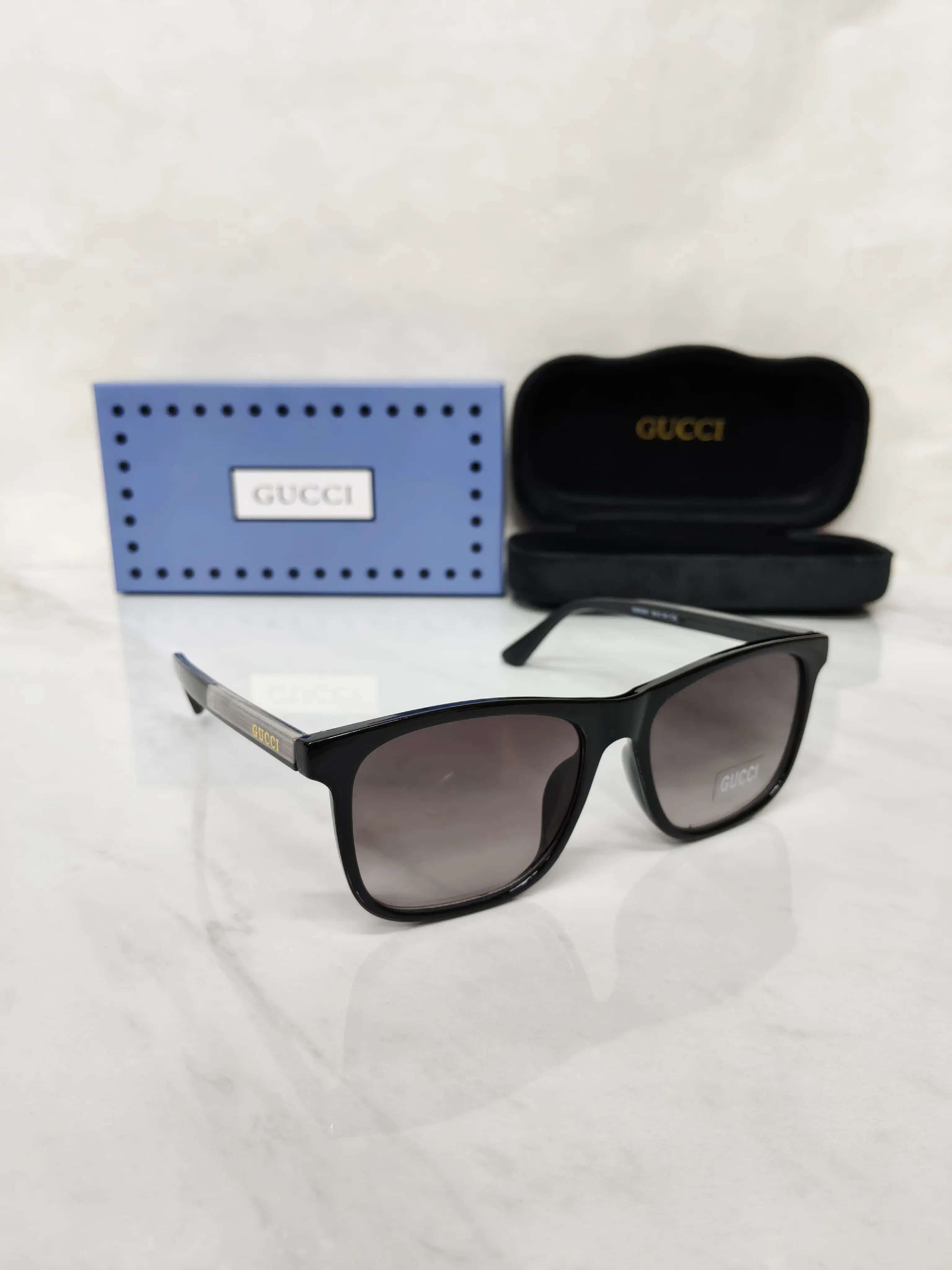 GUCCI 0381 BLACK GLOSSY Secondary image