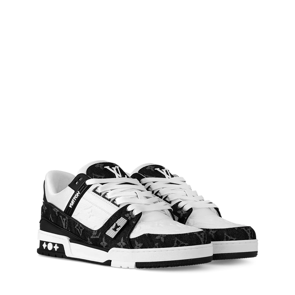 Louis Vuitton LV Trainer Monogram White Black Denim (140