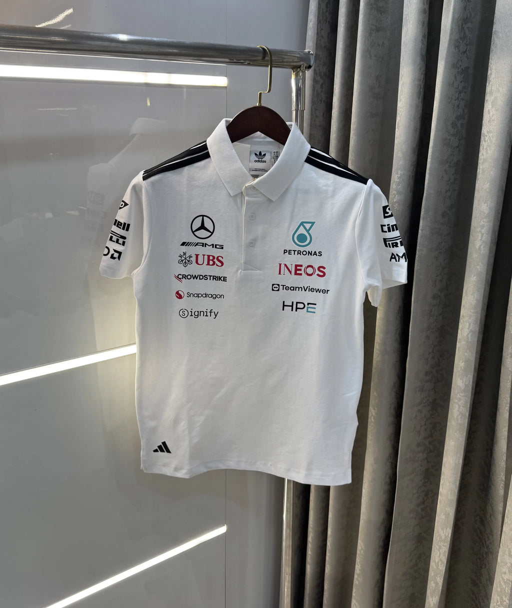 Adida s White Collab Premium Polo T-shirt