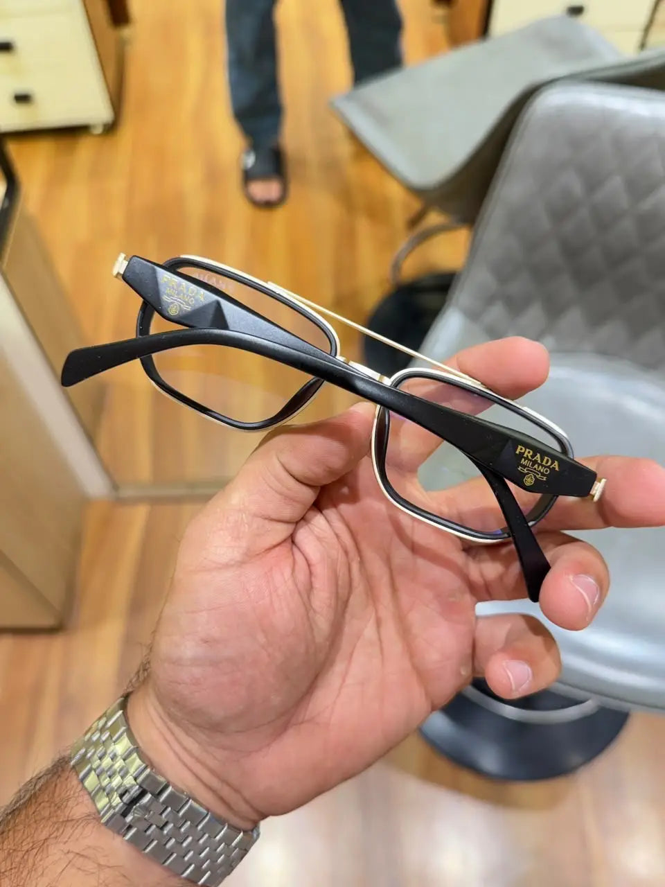 Prada 7384 gold plano