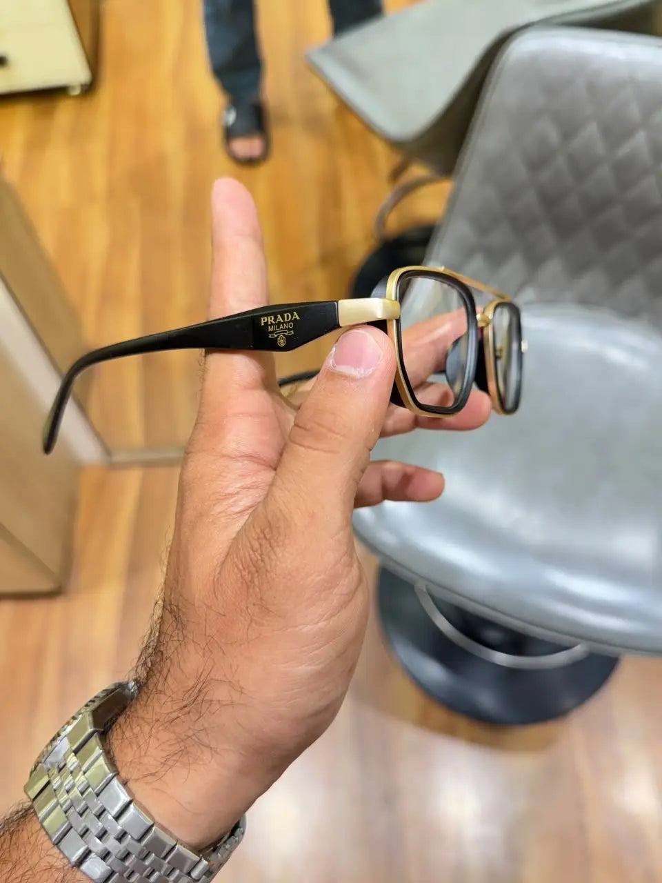 Prada 7384 gold plano