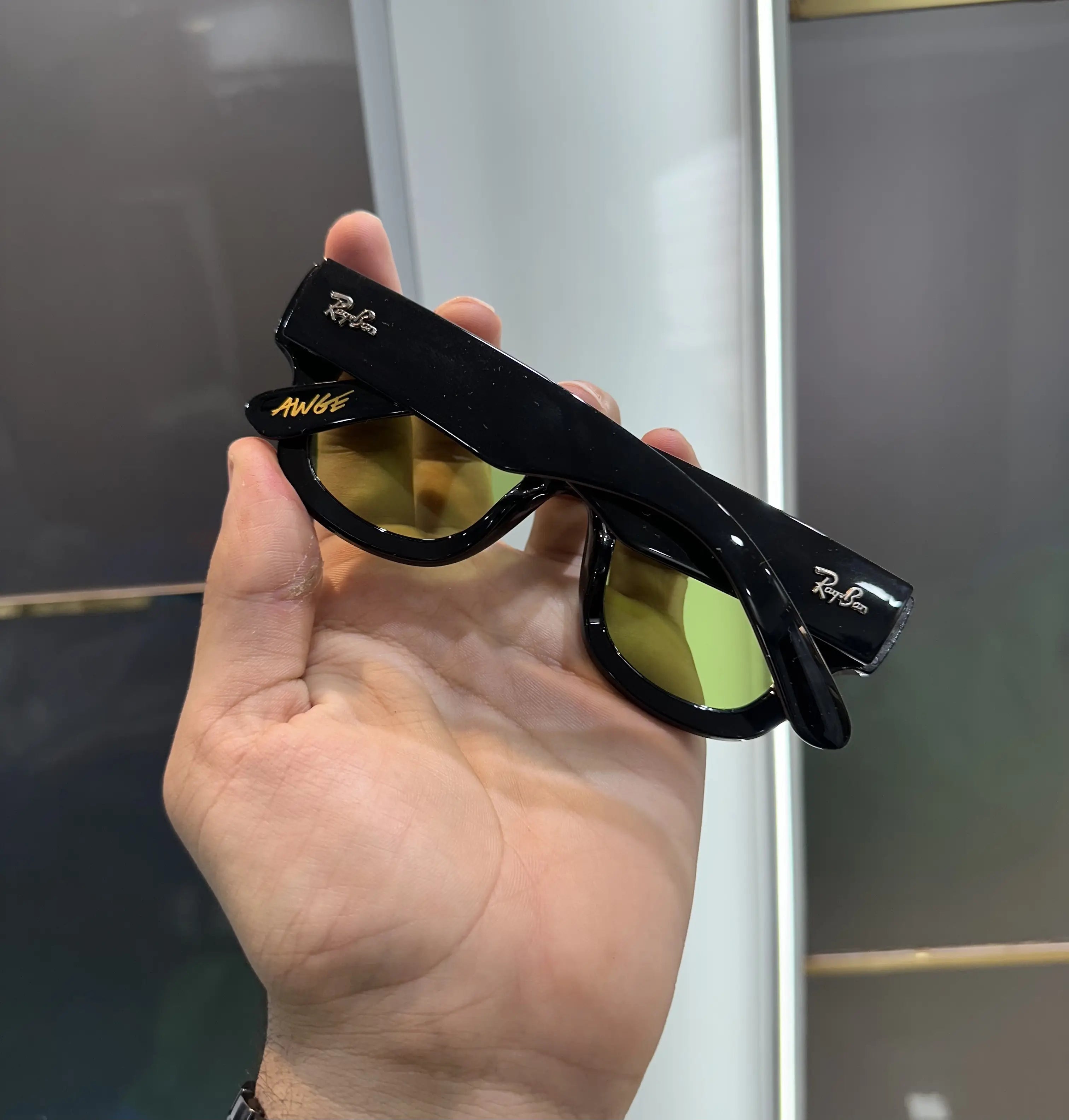 RayBan Black Green Puffer Premium Shades 940