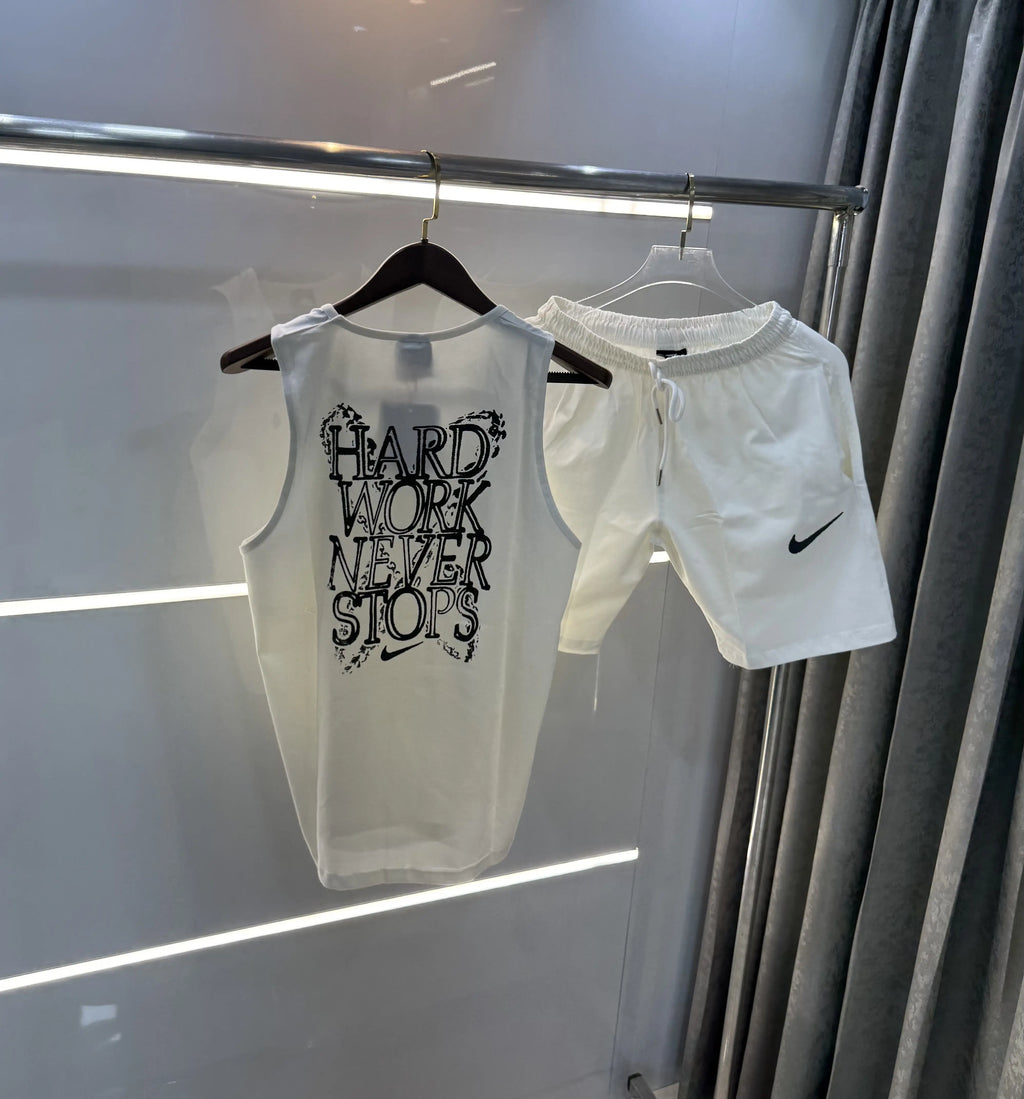Nik e White Logo Work Premium Cord Set