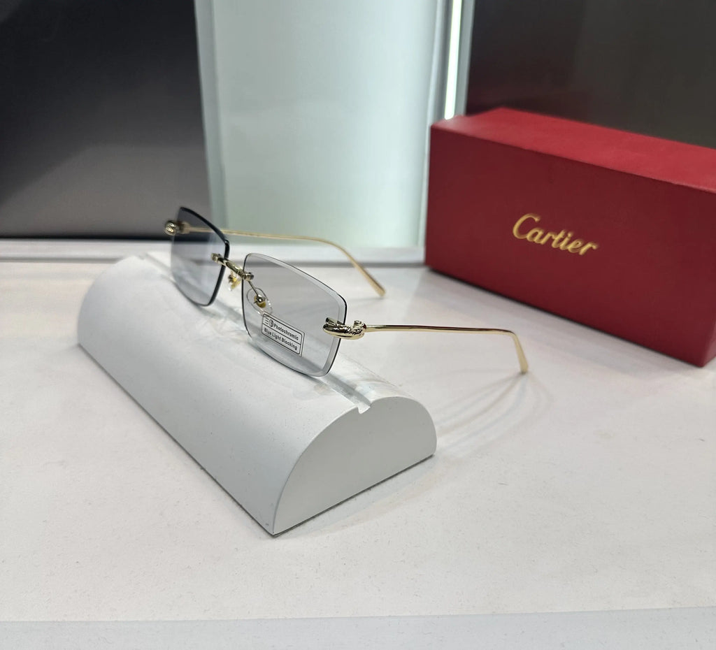 Cartie r Gold Photochromic Lens Premium Glasses 025