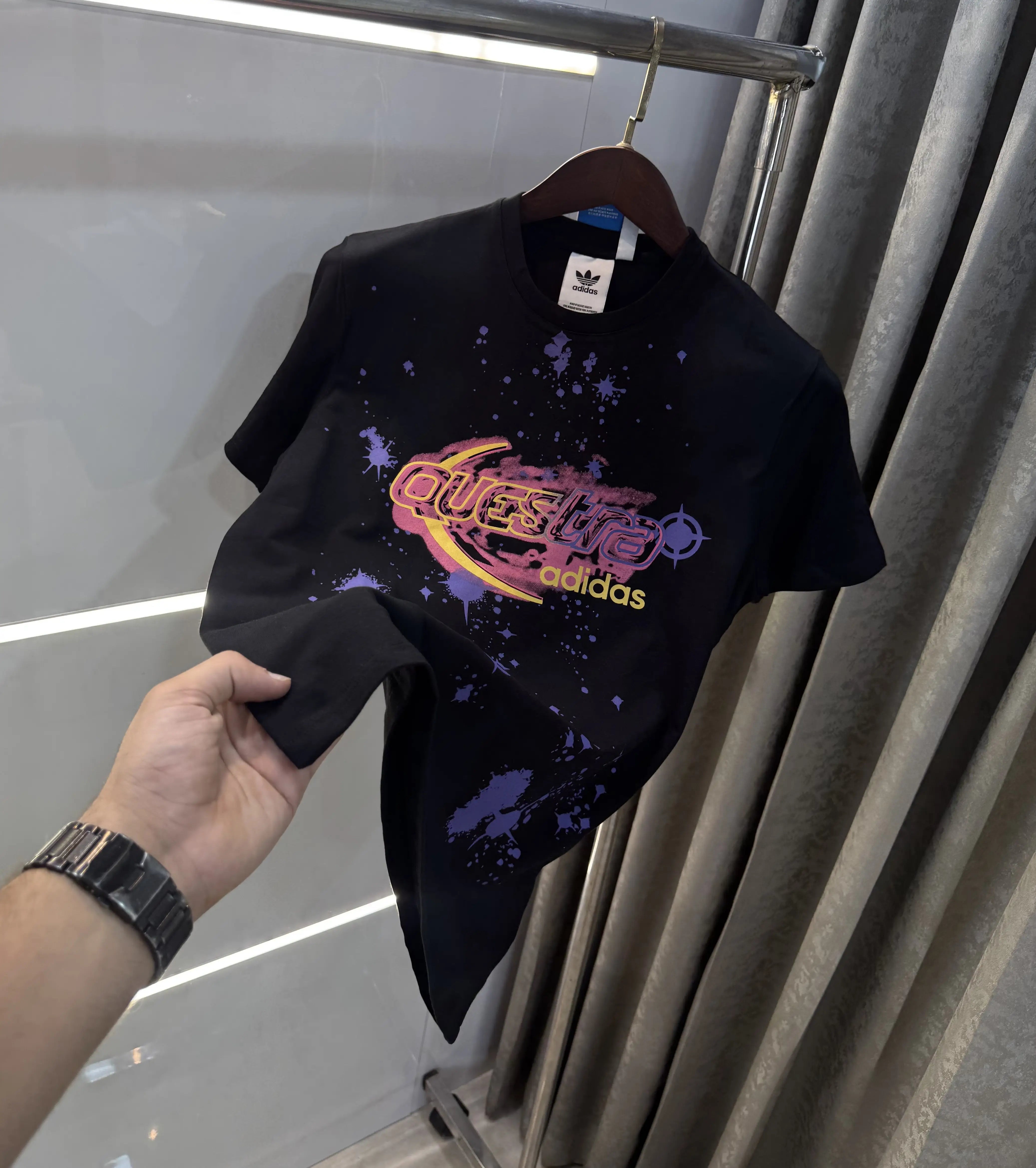 Adidas Black Printed Premium Classic T-Shirt Secondary image