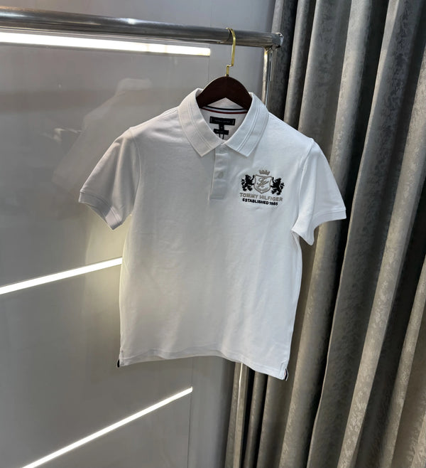 Tomm y Hilfiger White Premium Polo T-shirt