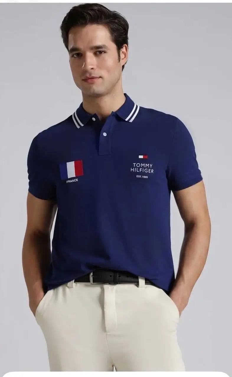 Tomm y Hilfiger Blue Premium Polo T-shirt Main image