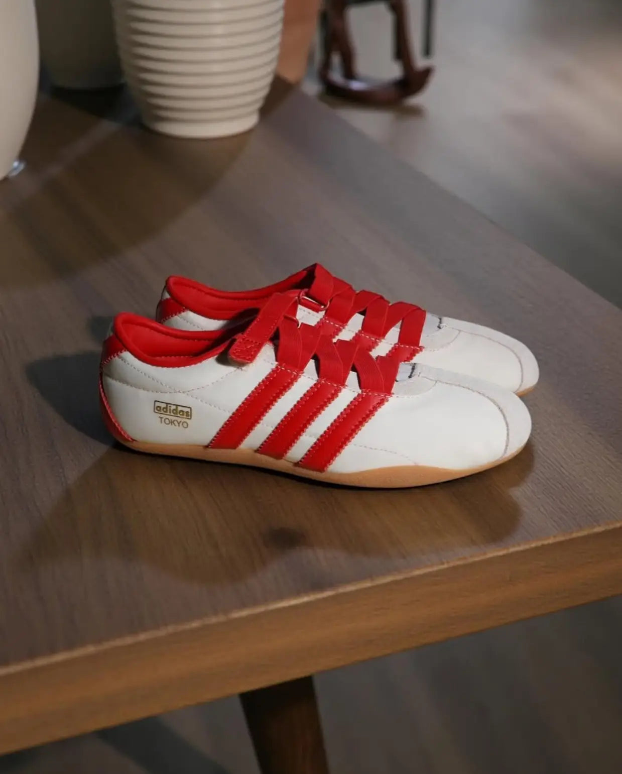 Adidas Tokyo Anfu Marry Jane Red White 421 Secondary image