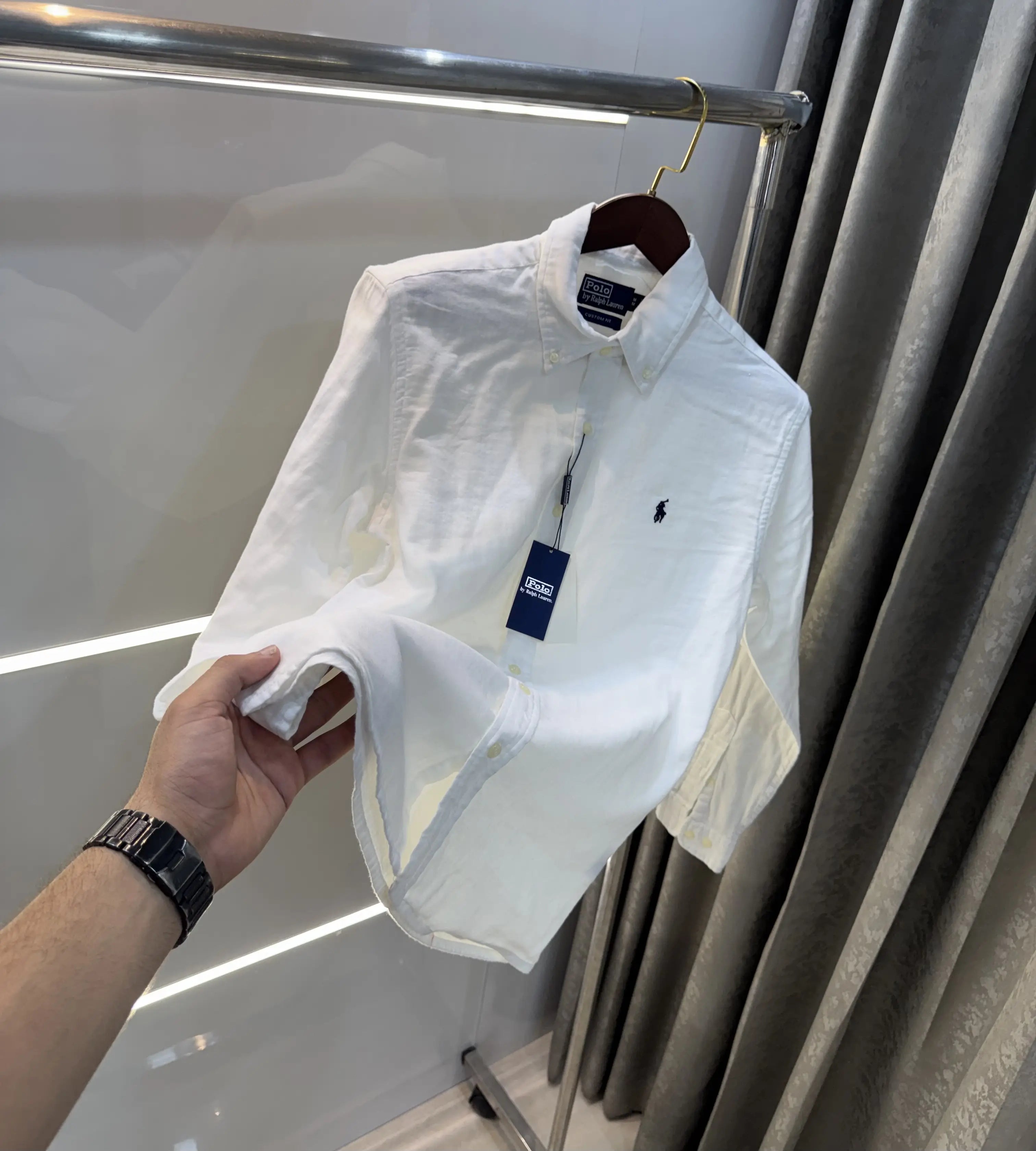 Ralph Lauren White Premium Linen Shirt Secondary image