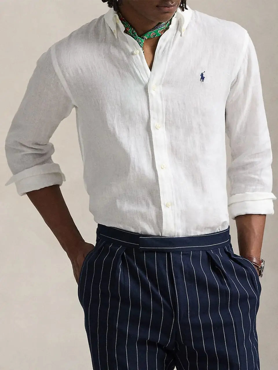 Ralph Lauren White Premium Linen Shirt Main image