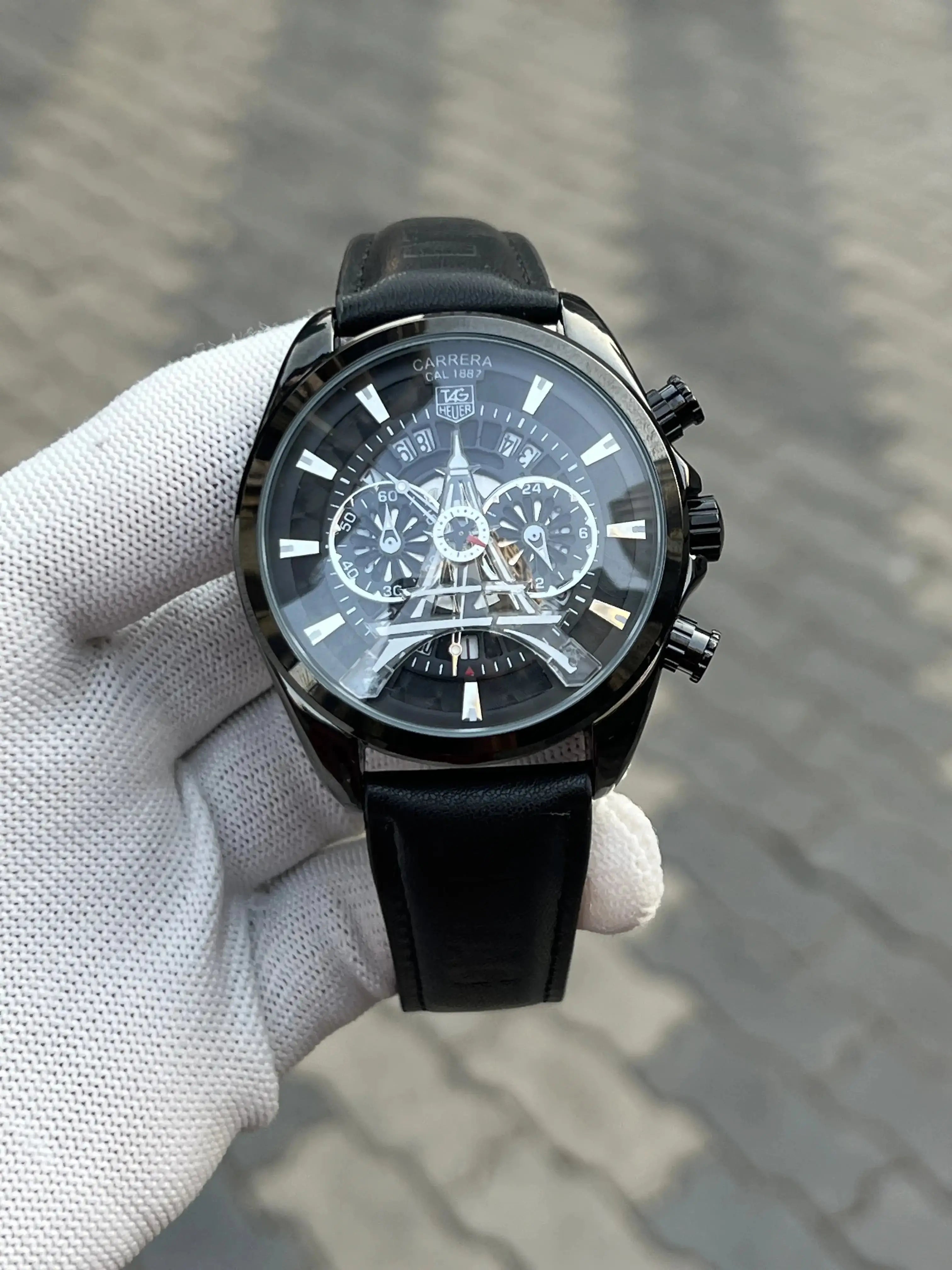 Tag H3uer Eiffel Tower Leather Black Main image
