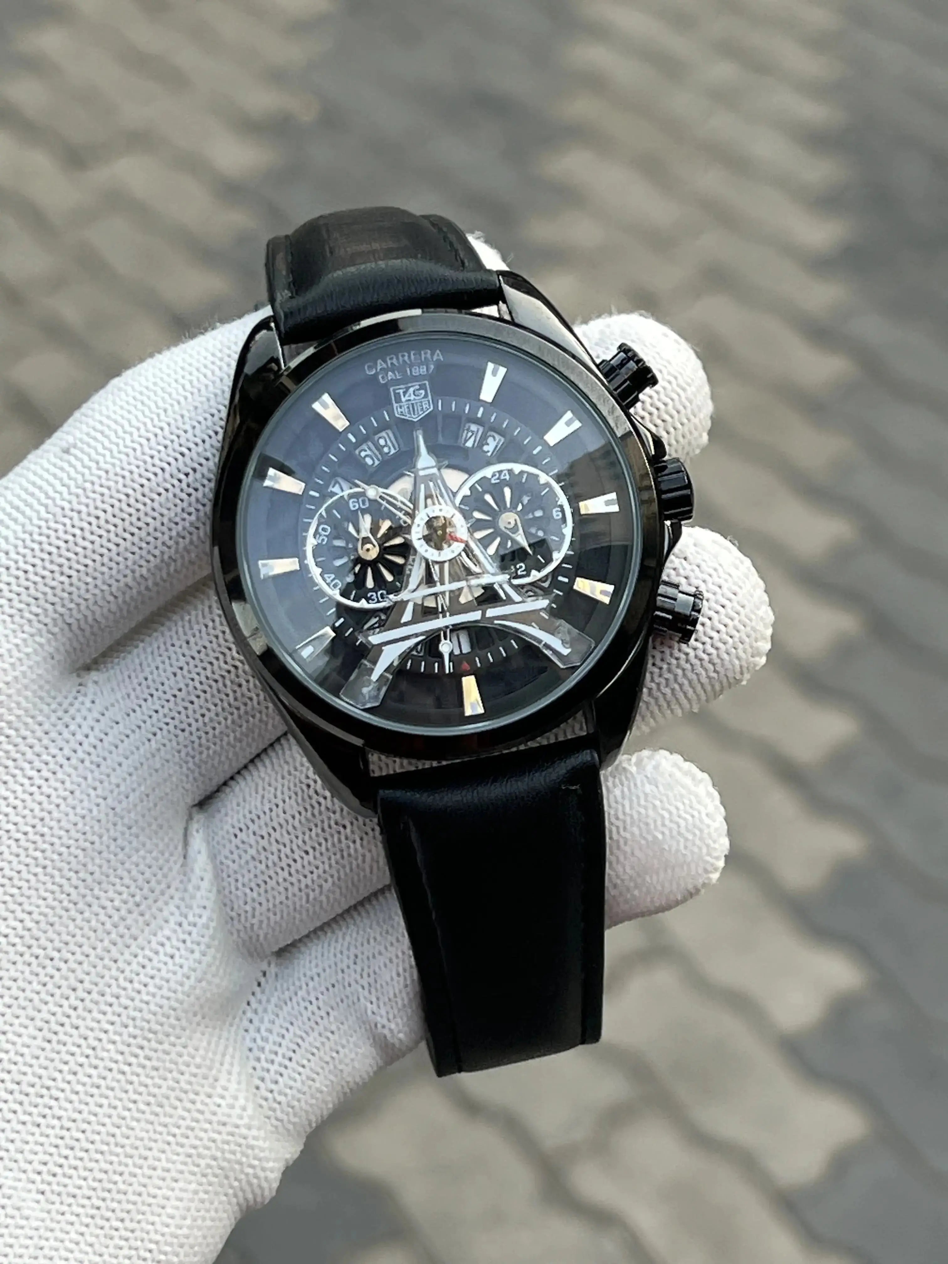 Tag H3uer Eiffel Tower Leather Black Secondary image