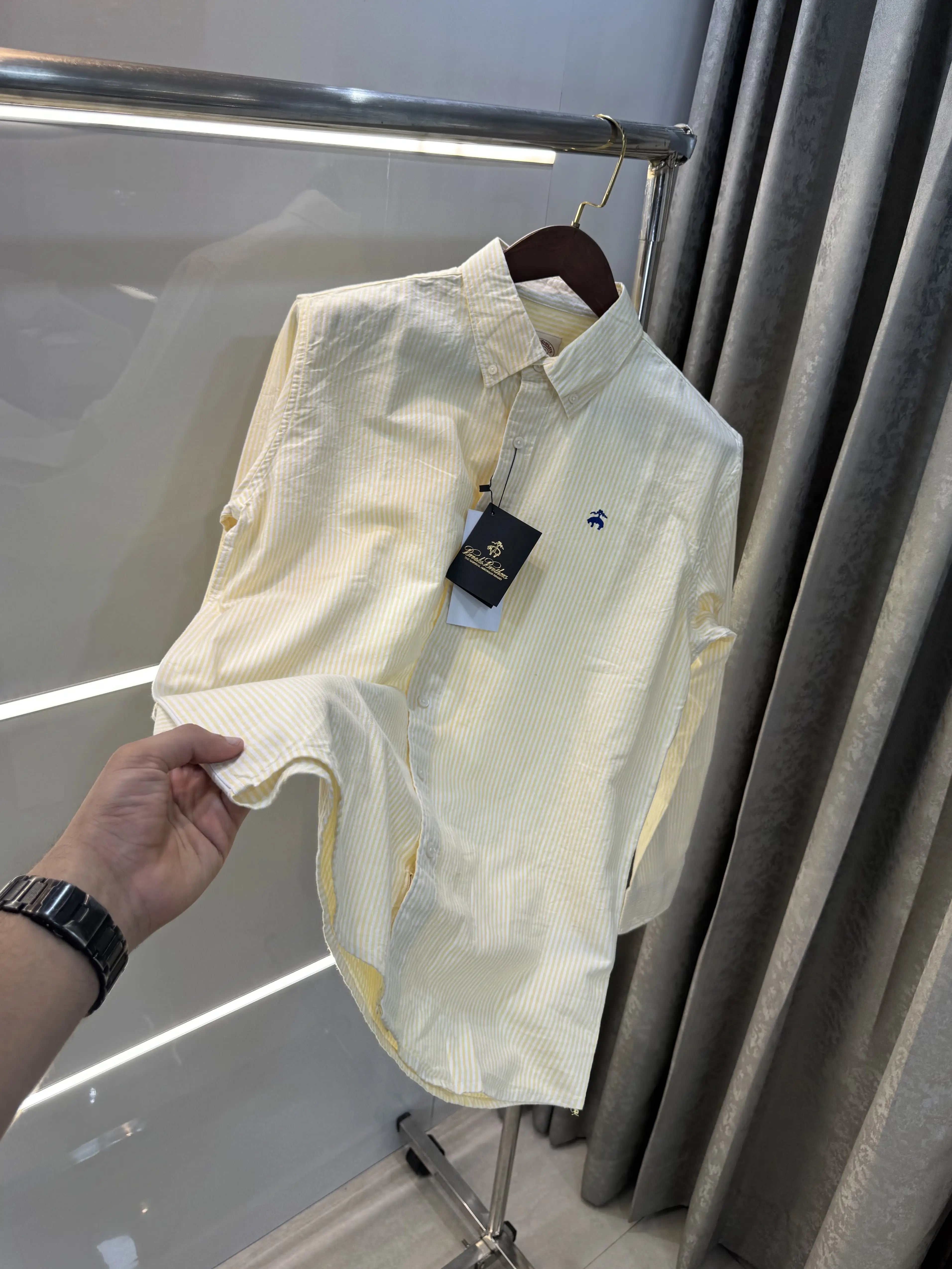 Brooks Brother Yellow Oxford Premium Shirt Secondary image