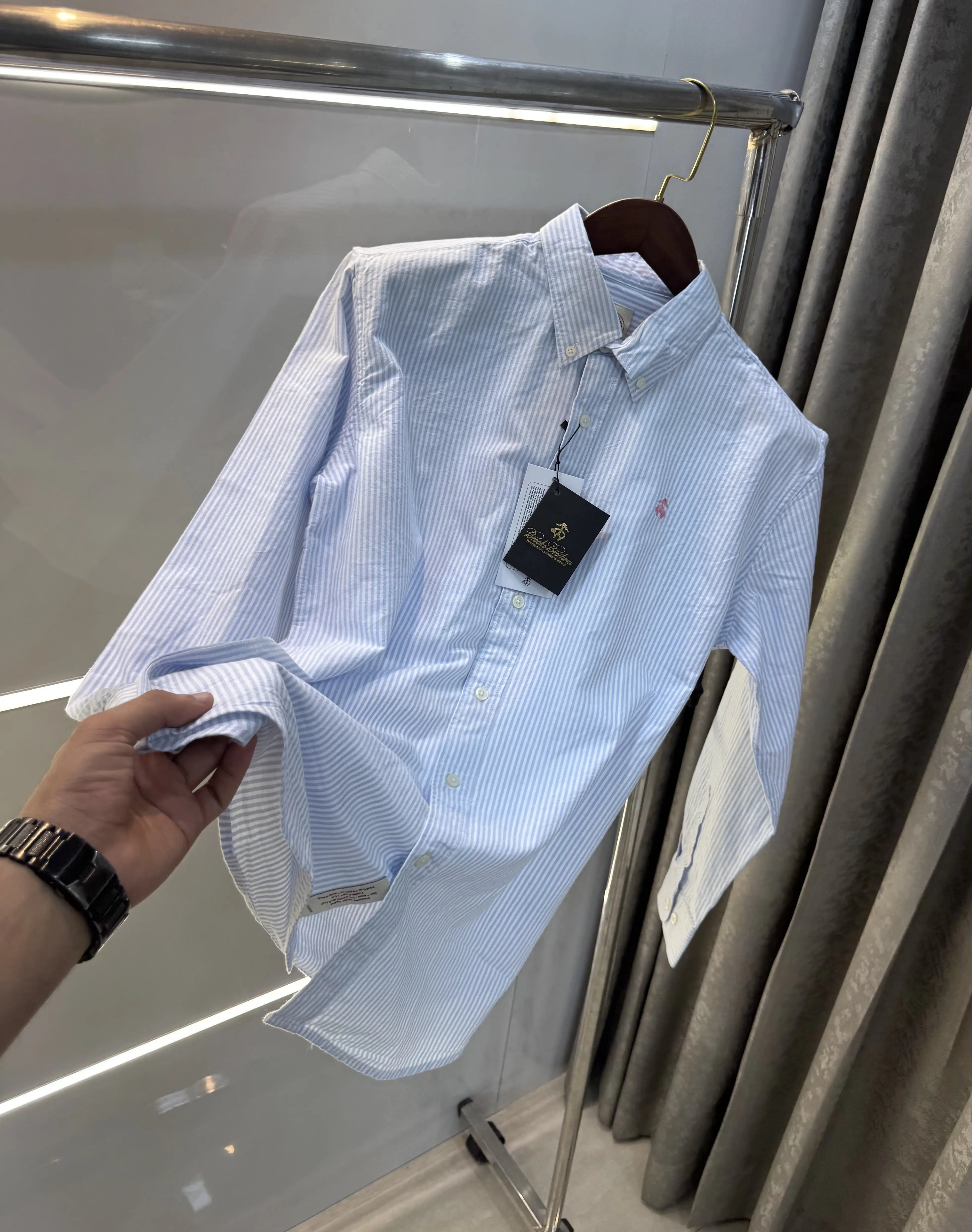 Brook s Brother Sky Blue new Oxford Premium Shirt Main image