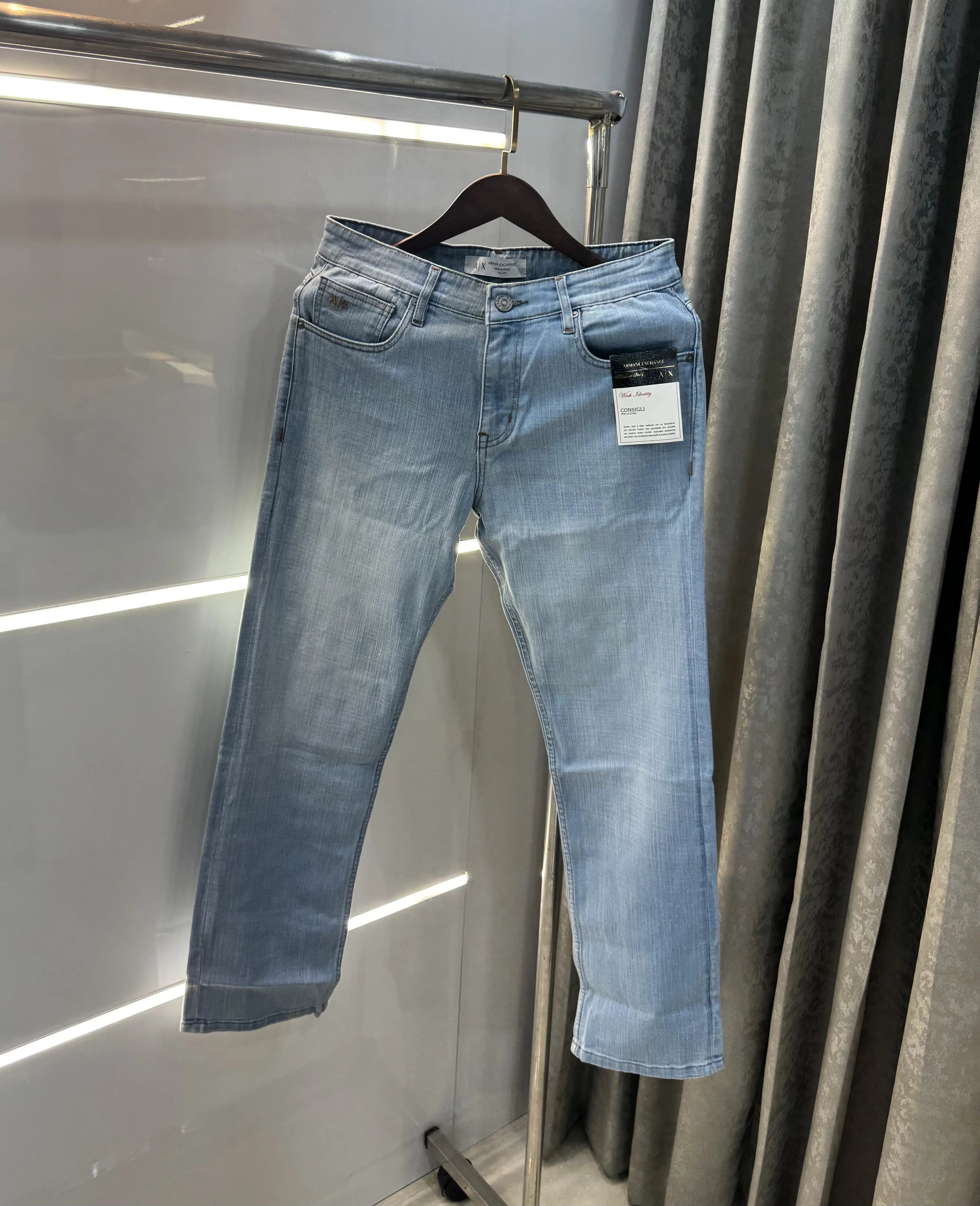Armani  Exchange Sky Blue Imported Premium Denim Main image