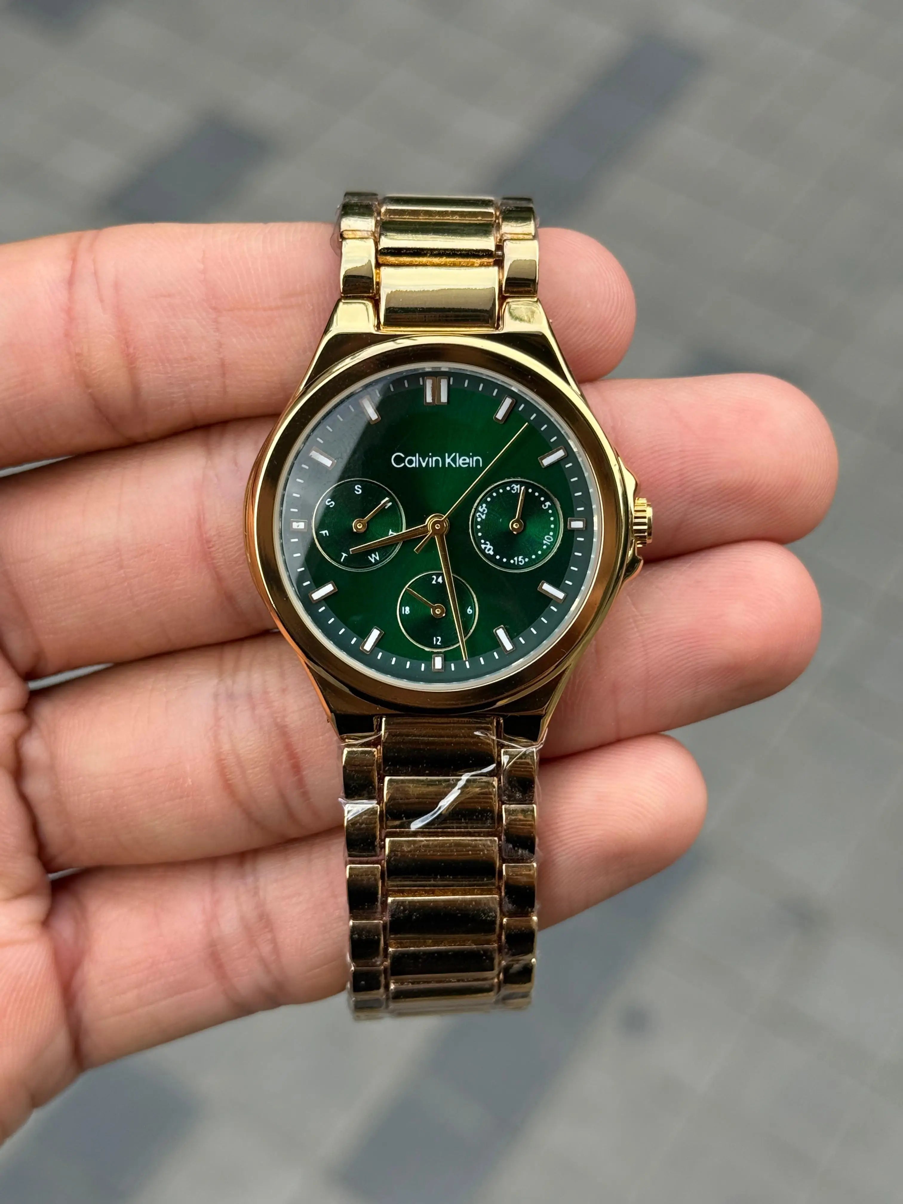 Calvin Klei_n Vibrancy Gold Green Women's Main image