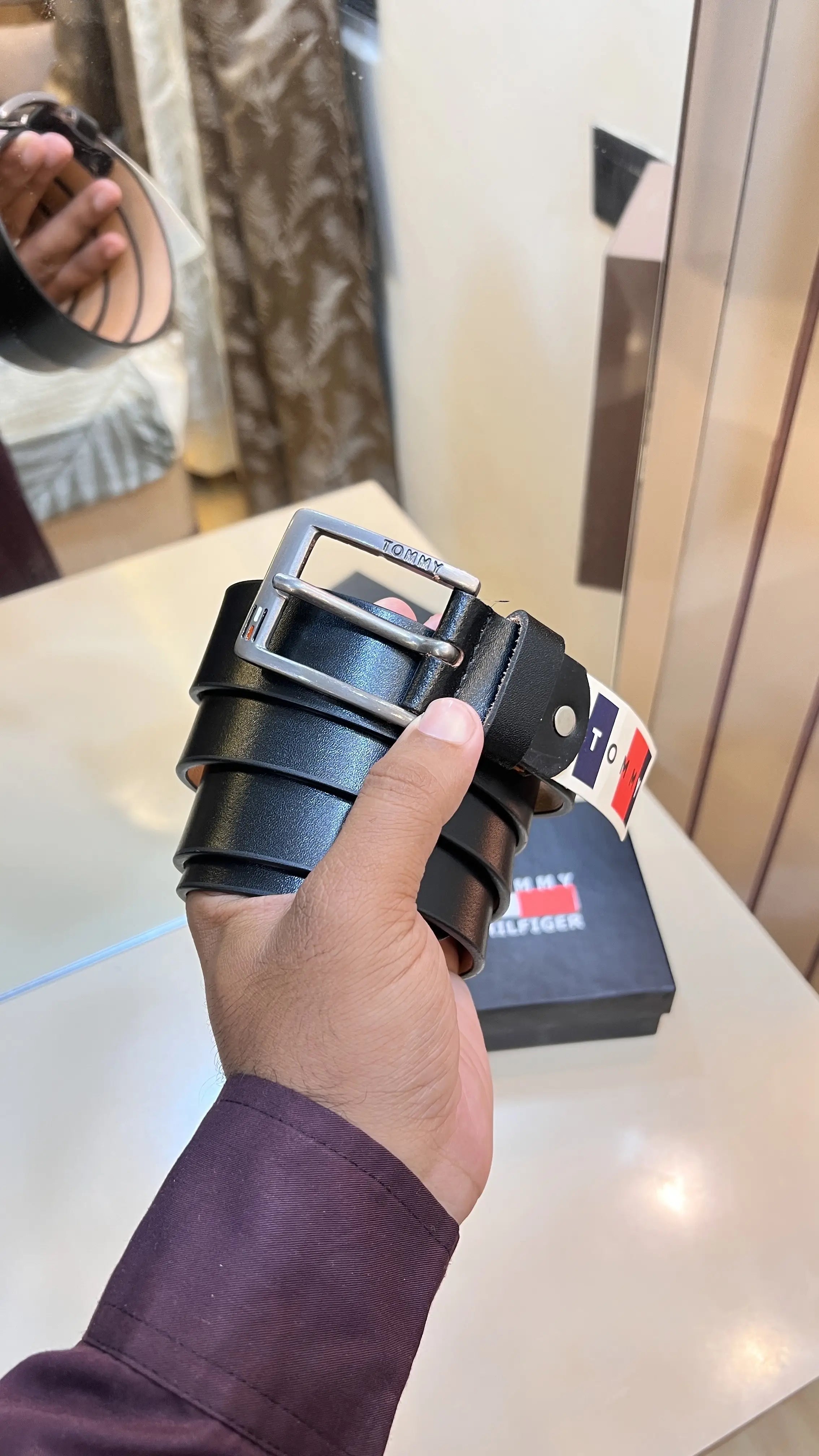 TOMMY HILFIGER PREMIUM QUALITY IMPORTED LEATHER BELT TM-915 Main image