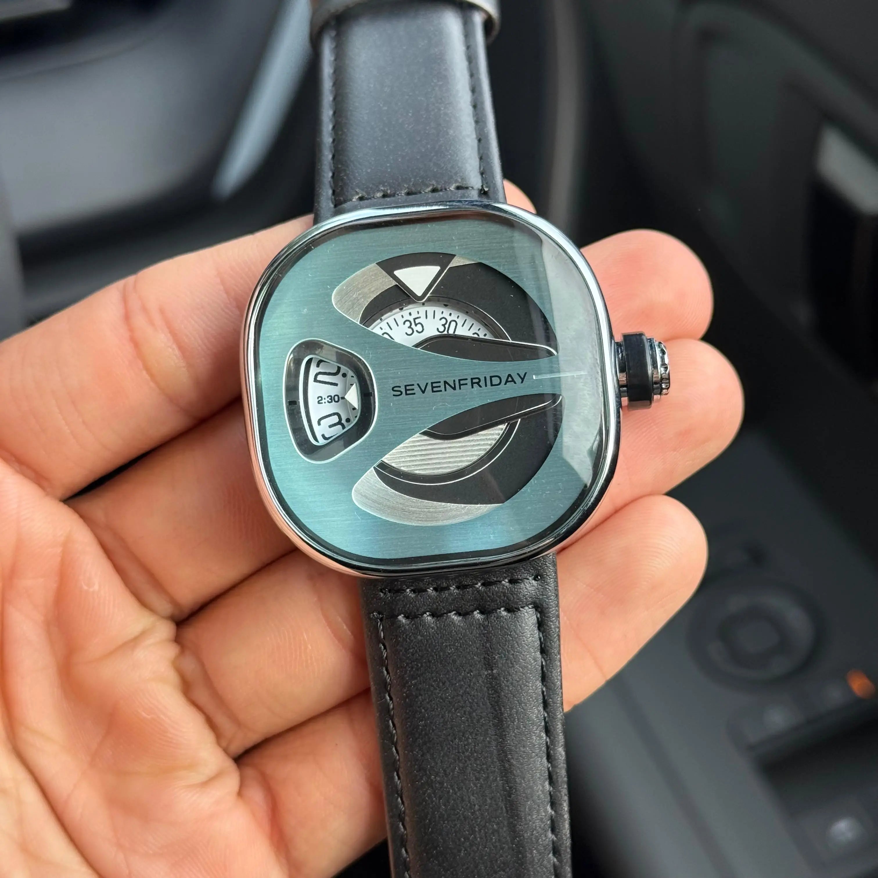 Seven Friday ME Series Leather Silver Tiffany Dial Black Belt Secondary image