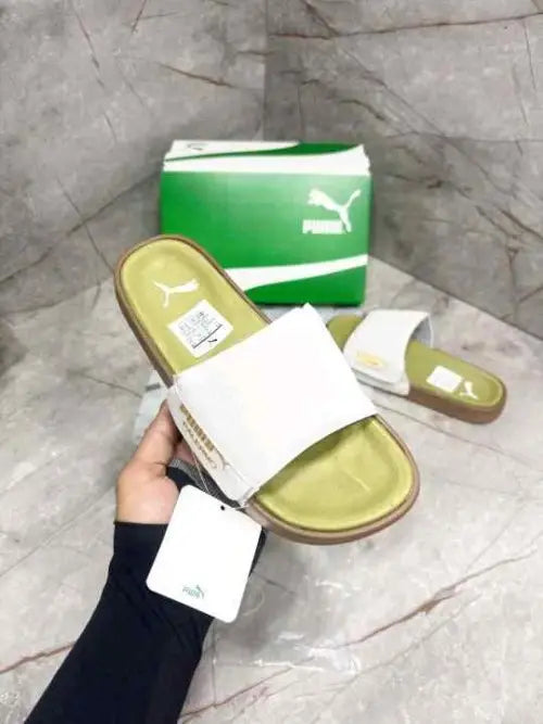Puma Palermo White Green Flip Flop Main image