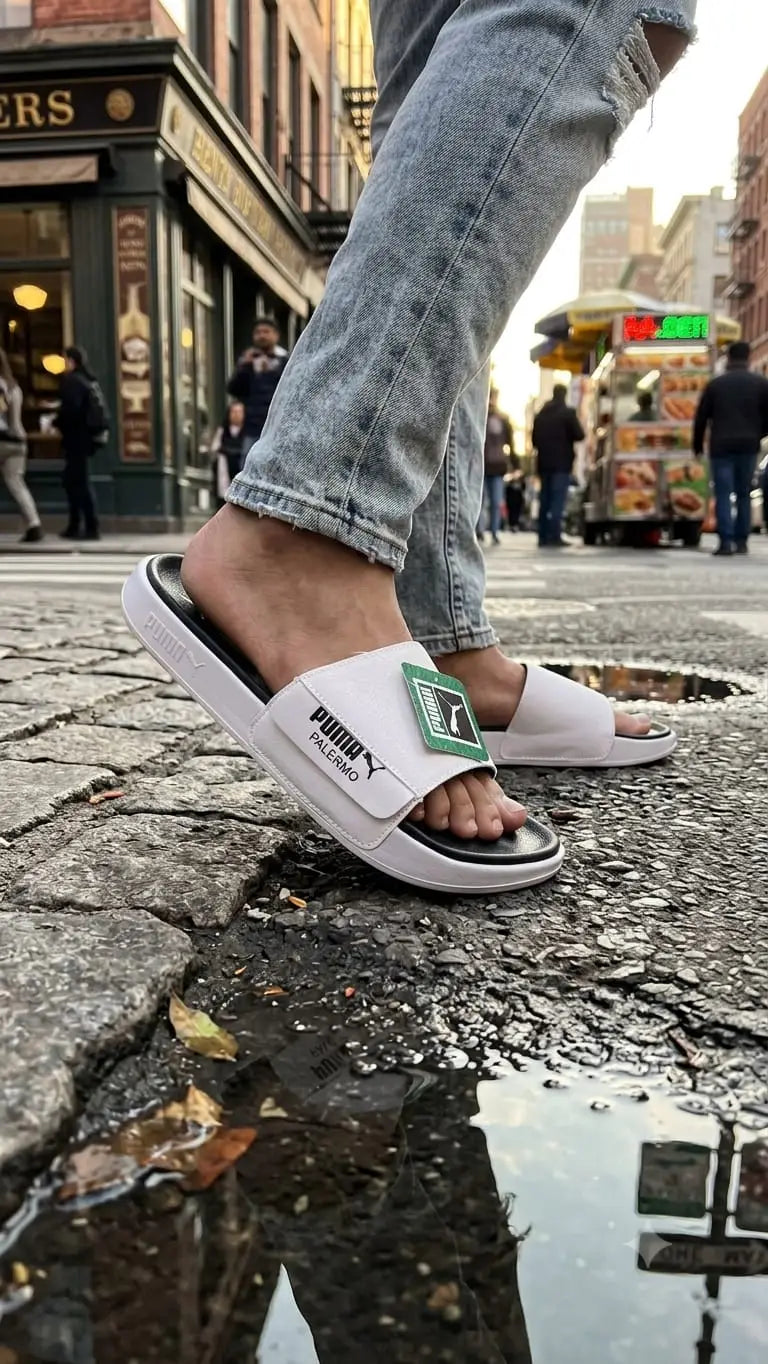 Puma Palermo White Flip Flop