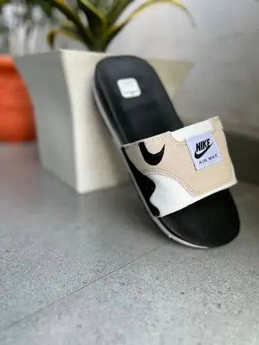 Nike Airmax 1 Premium White Black Flip Flop Main image