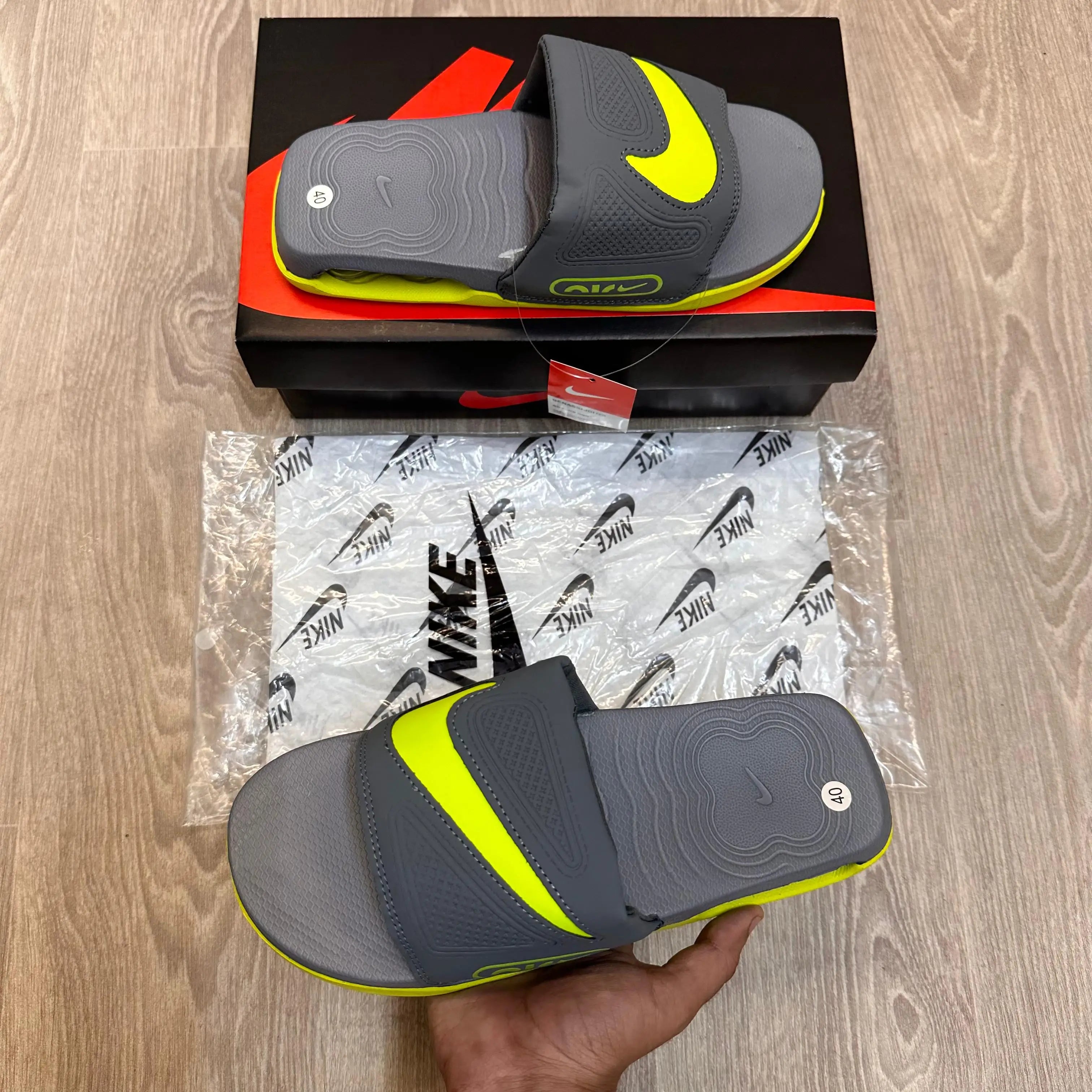 Nike Airmax Cirro Grey Volt Flip Flop Main image