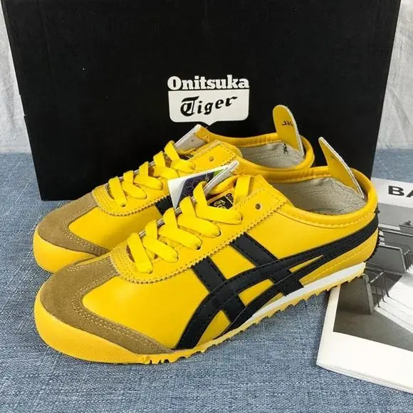 Onitsuk a Tiger MEXICO 66 Yellow Black 1st Leather Quality Fixx Secondary image