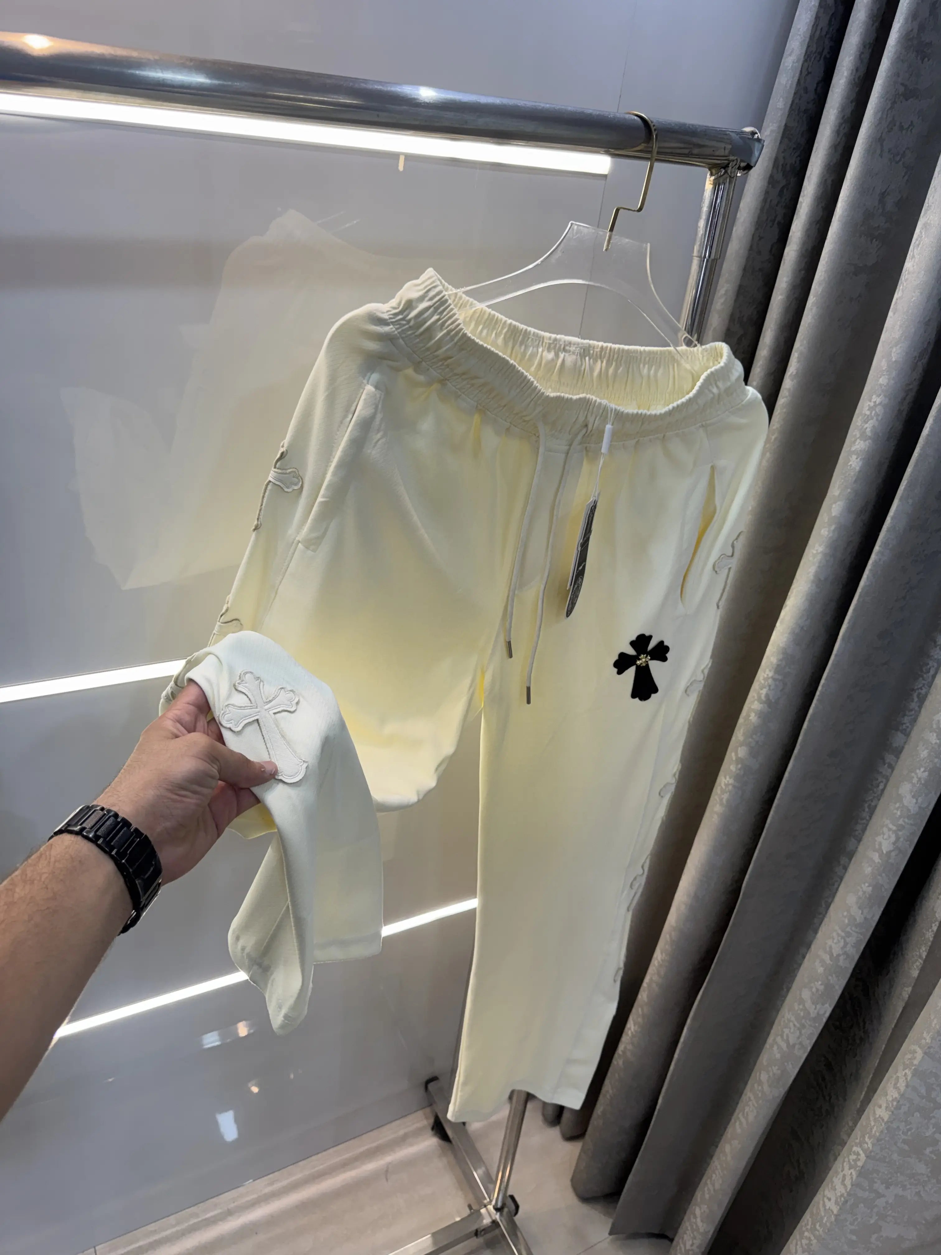 Chrome Hearts Cream Logo Work Premium Trackpant Secondary image