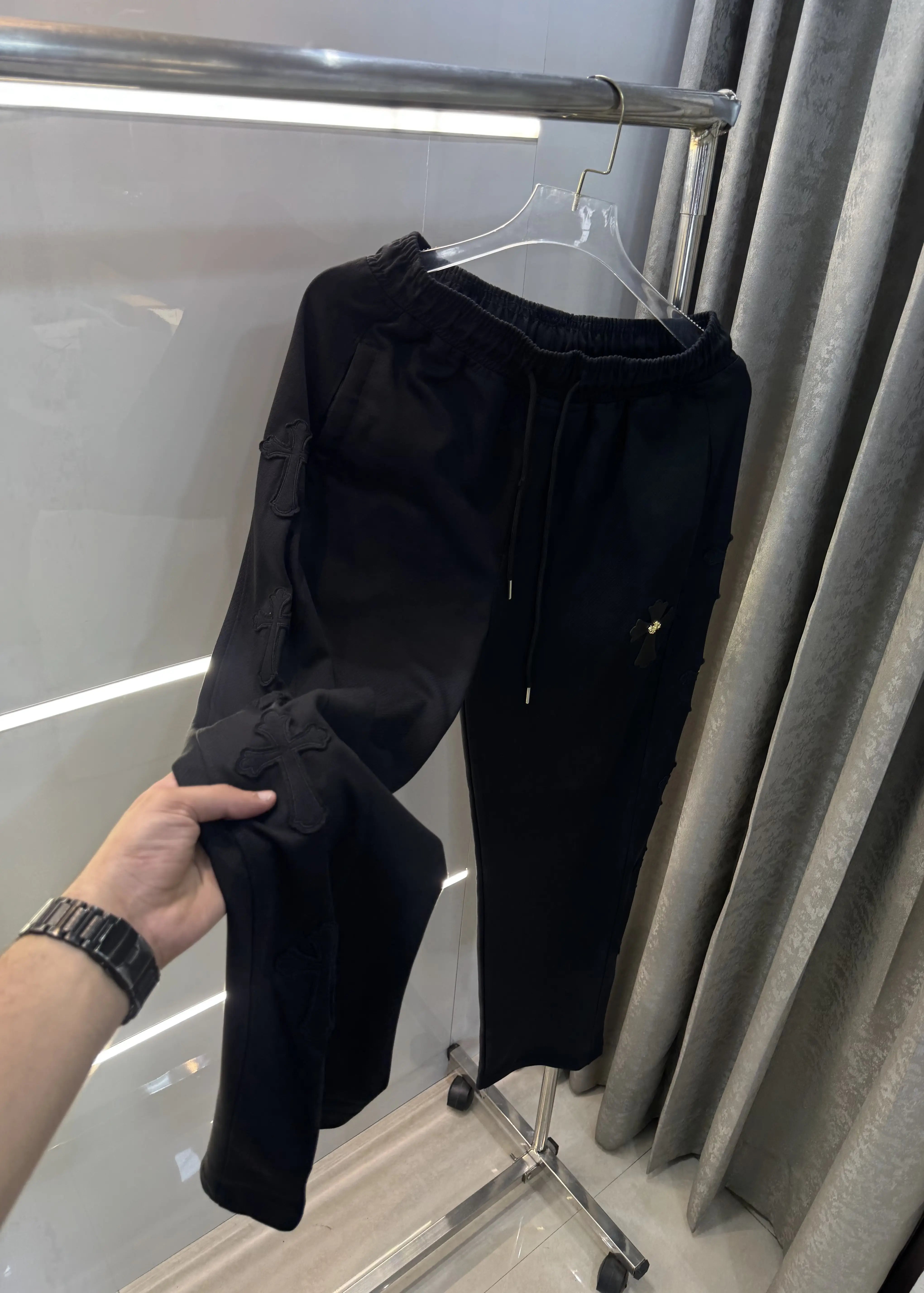 Chrome Hearts Black Logo Work Premium Trackpant Secondary image