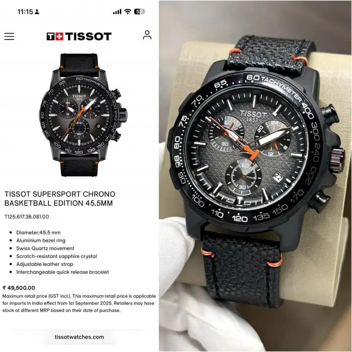 Tissot Supersport Chronograph Black Secondary image