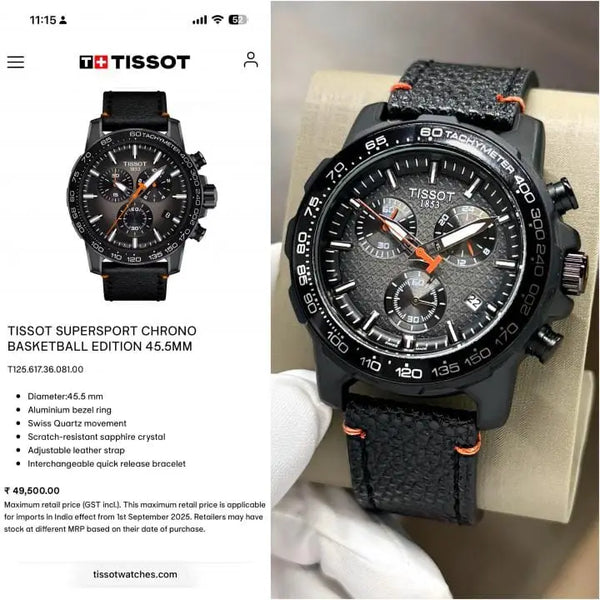 Tissot Supersport Chronograph Black
