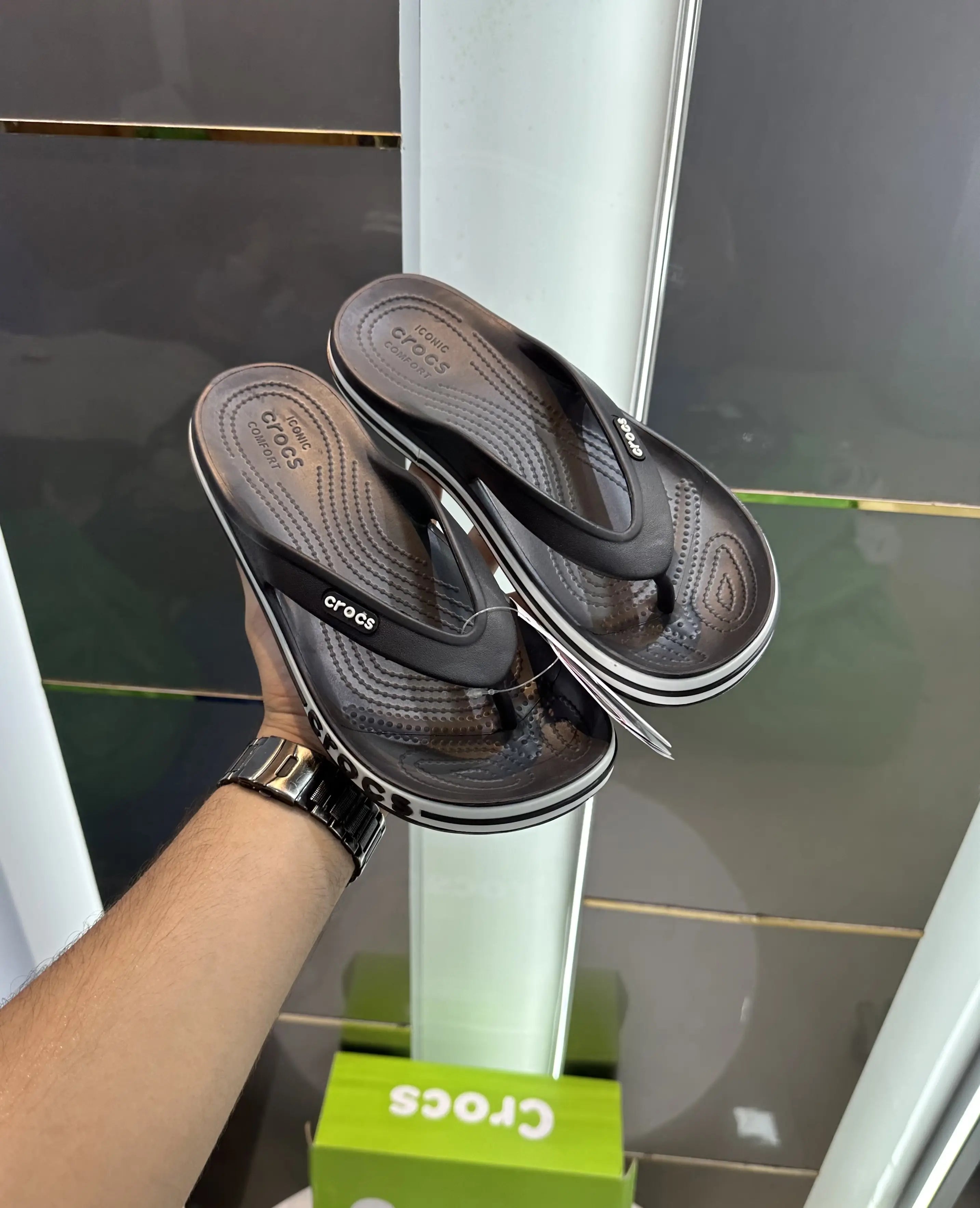 Crocs_Bayaband Black Slipper Main image