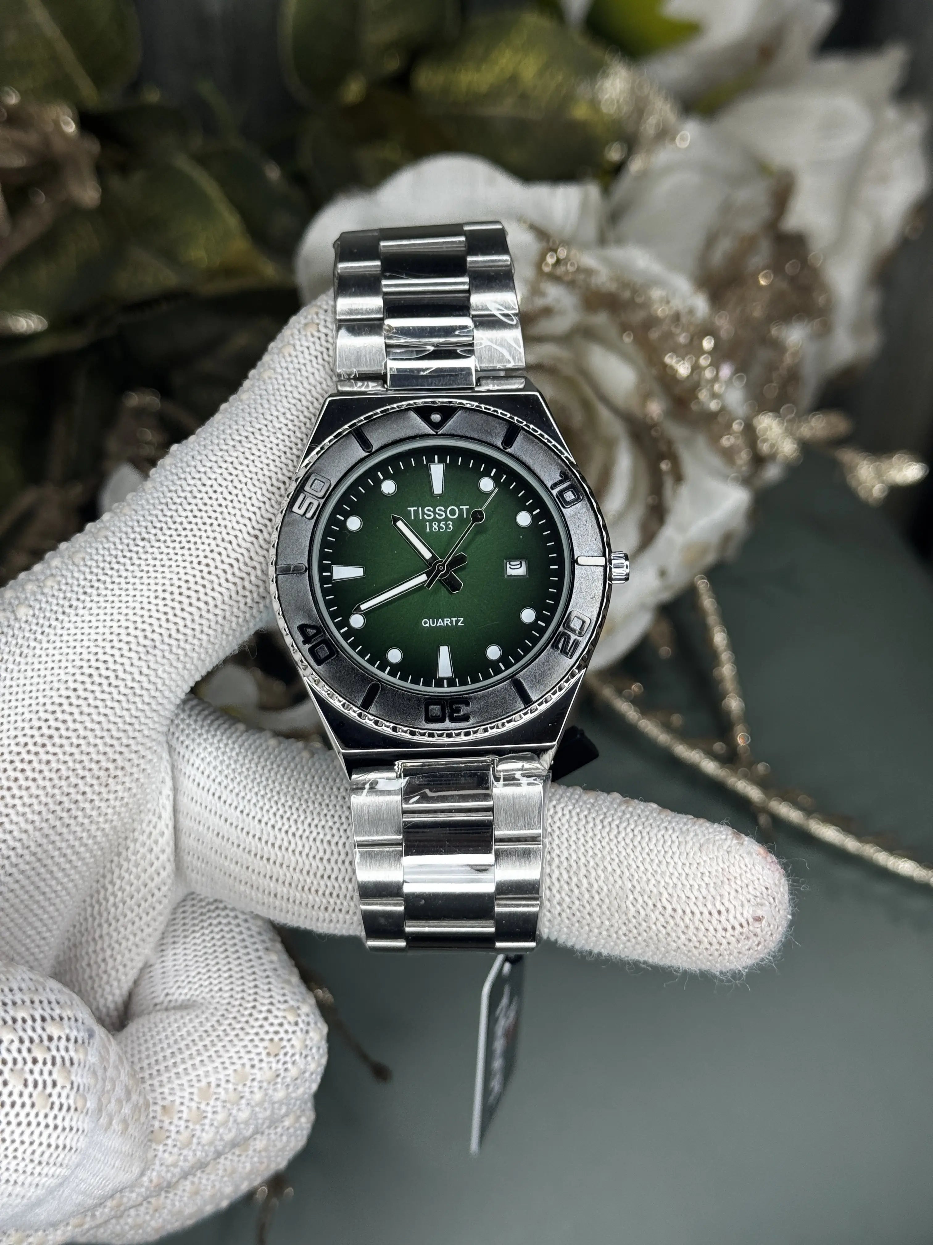 Tisso t Silver Green Seastar Premium Watch Main image