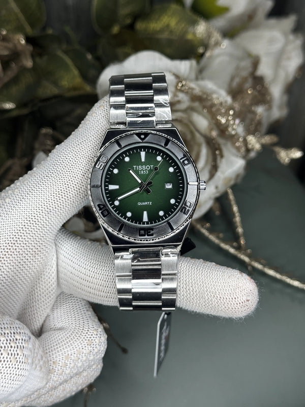 Tisso t Silver Green Seastar Premium Watch