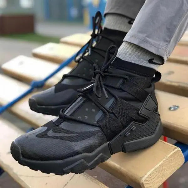 Nik e Huarache Gripp Gs Triple Black