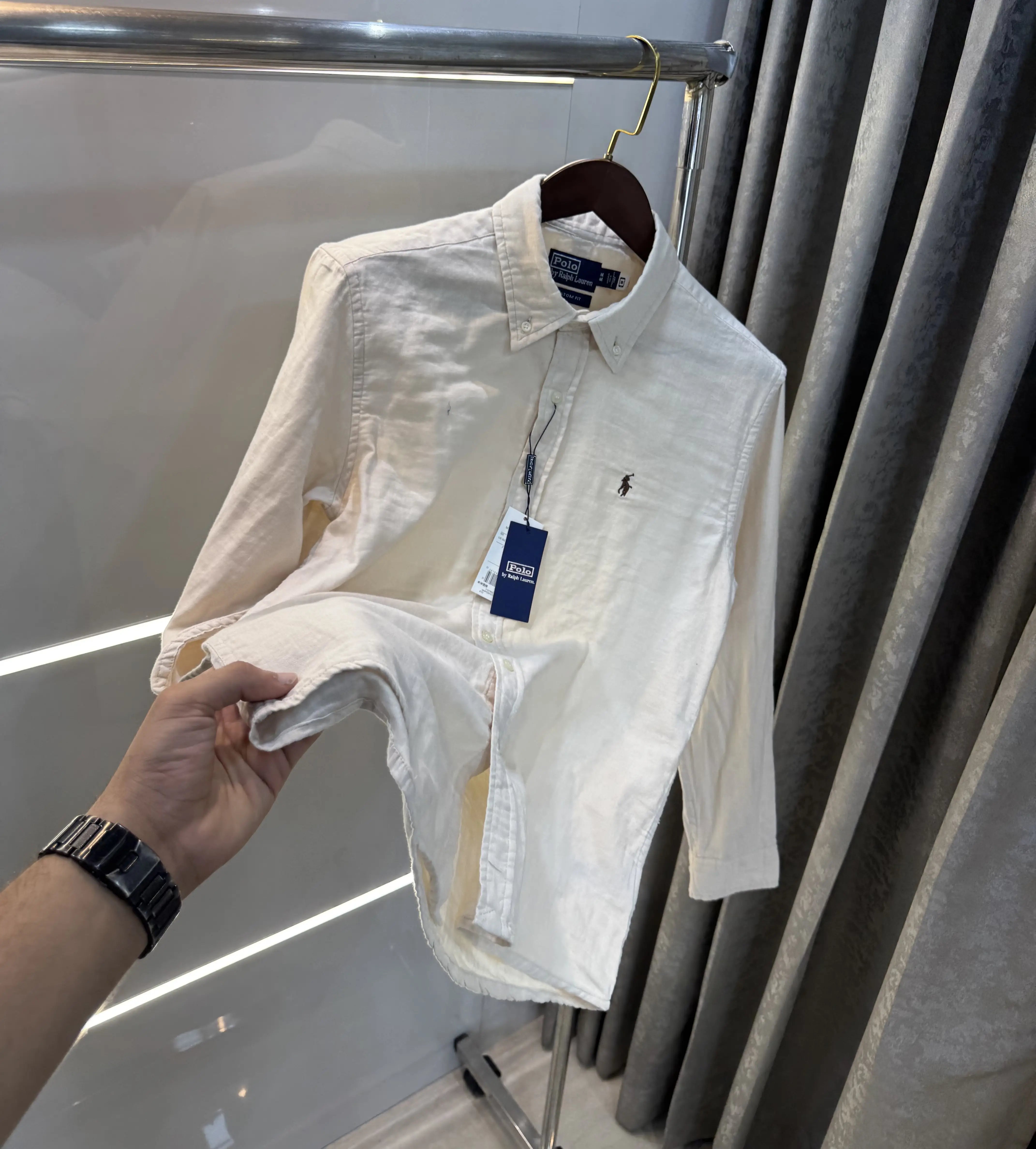 Ralph Lauren Beige Premium Linen Shirt Main image