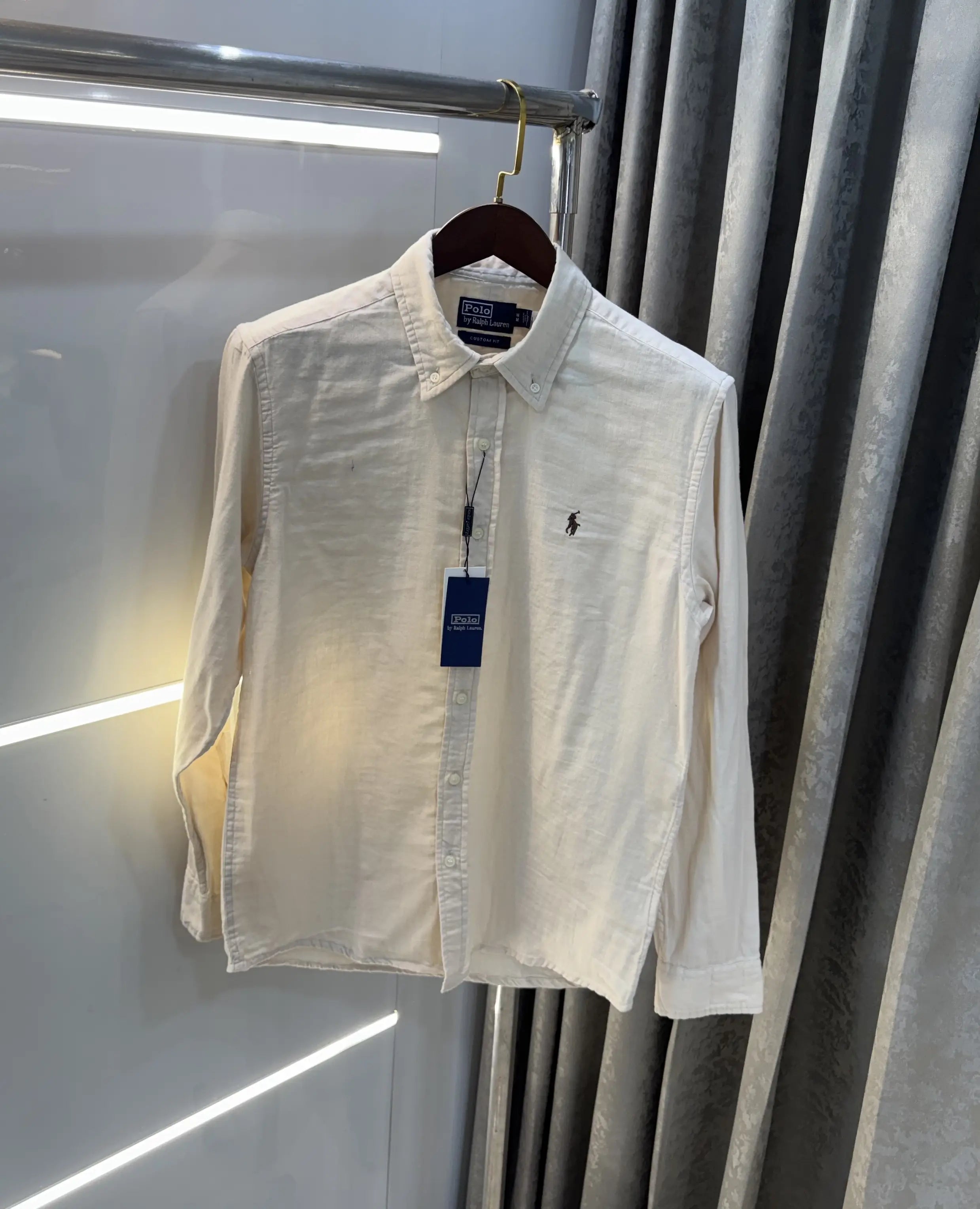 Ralph Lauren Beige Premium Linen Shirt Secondary image