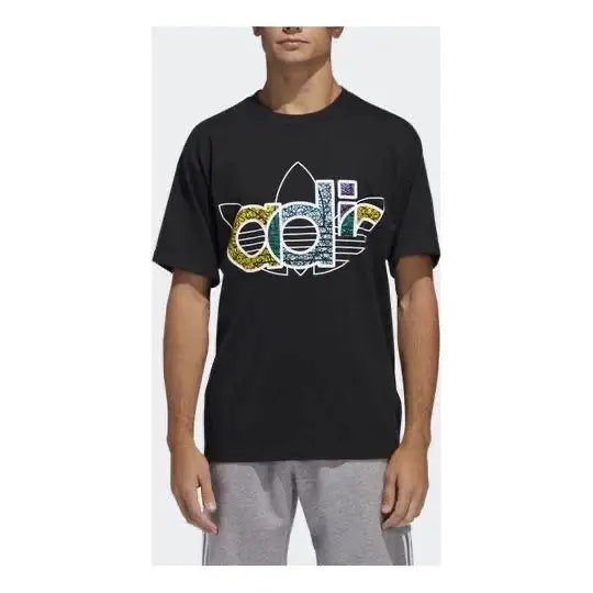 Adidas Black Printed Premium Classic T-Shirt Main image