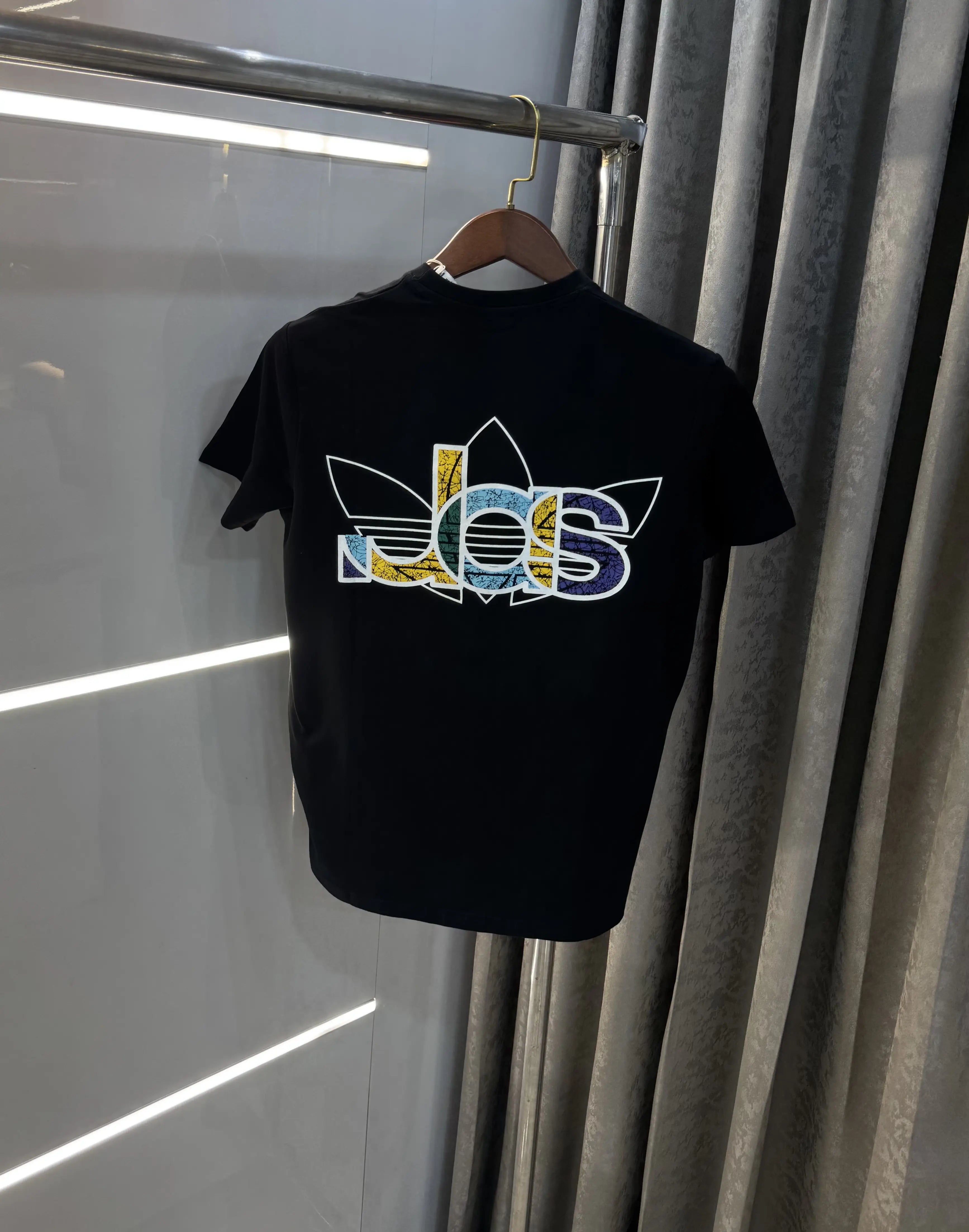 Adidas Black Printed Premium Classic T-Shirt