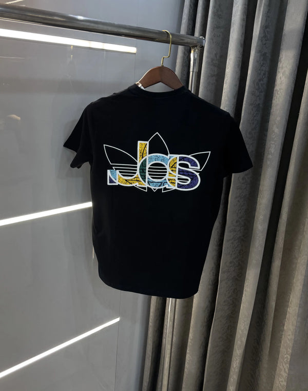 Adidas Black Printed Premium Classic T-Shirt