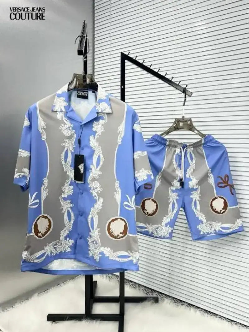 Versac_e Couture Imported Printed Extra Premium Cord Set (DN 523)