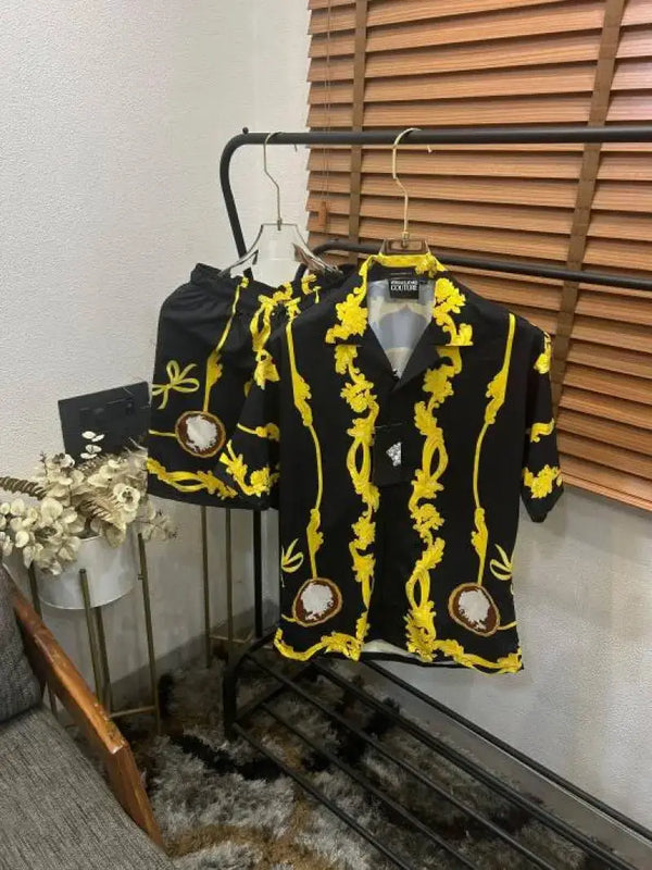 Versac_e Couture Imported Printed Extra Premium Cord Set (DN 523)