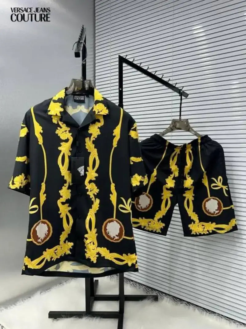 Versac_e Couture Imported Printed Extra Premium Cord Set (DN 523)