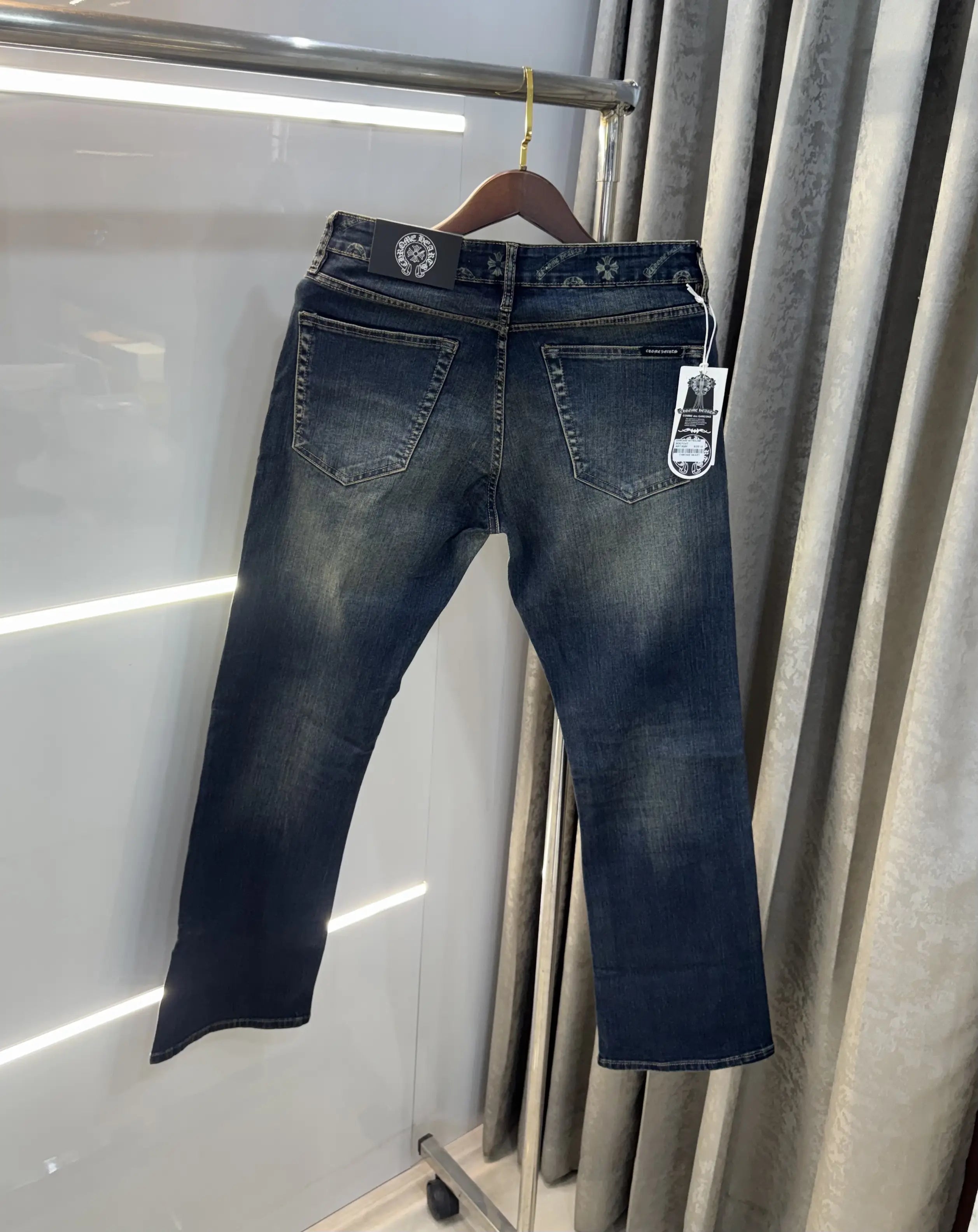 Chrome Hearts dark Greenish Imported Premium Denim Secondary image